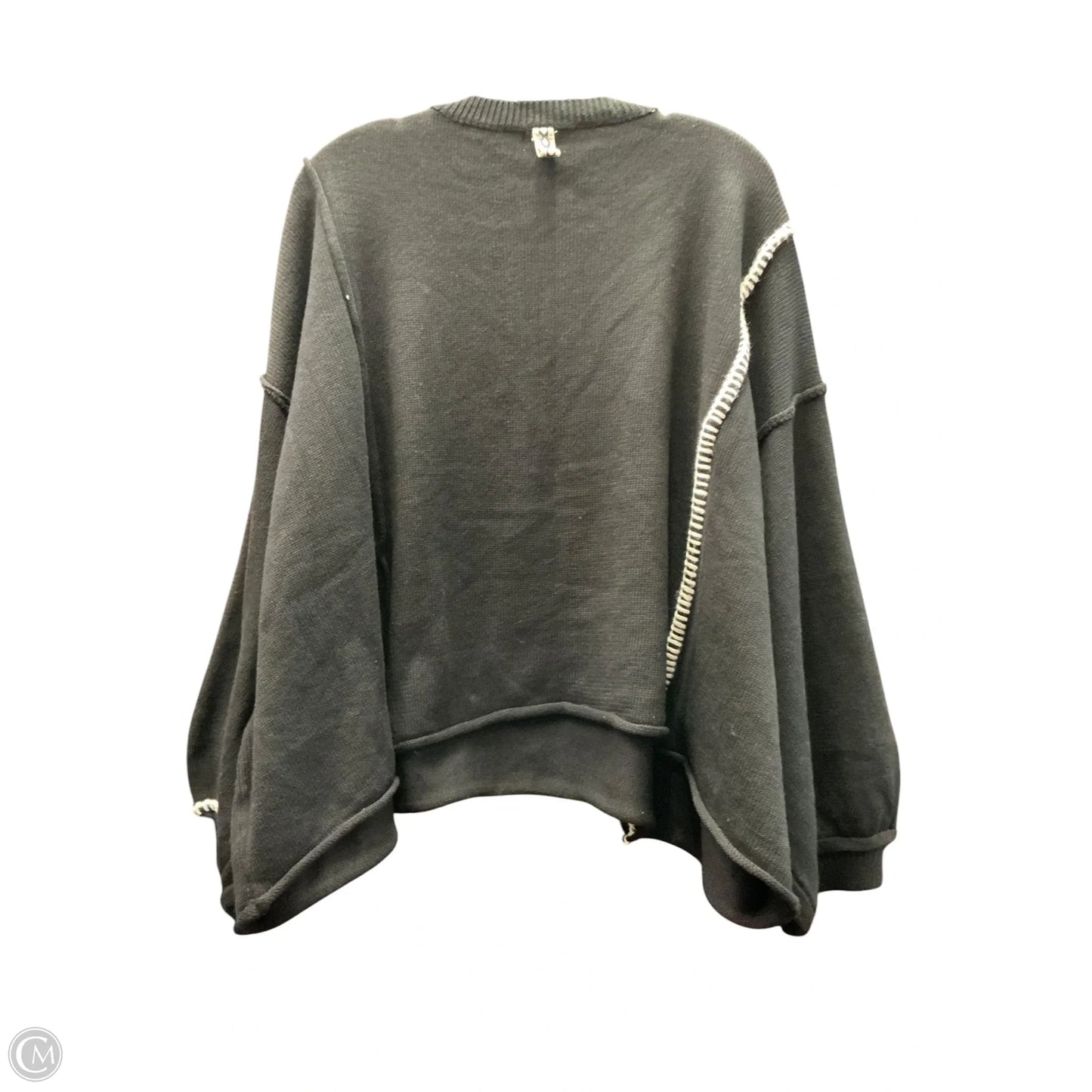 Top Long Sleeve By Pol In Black, Size: L