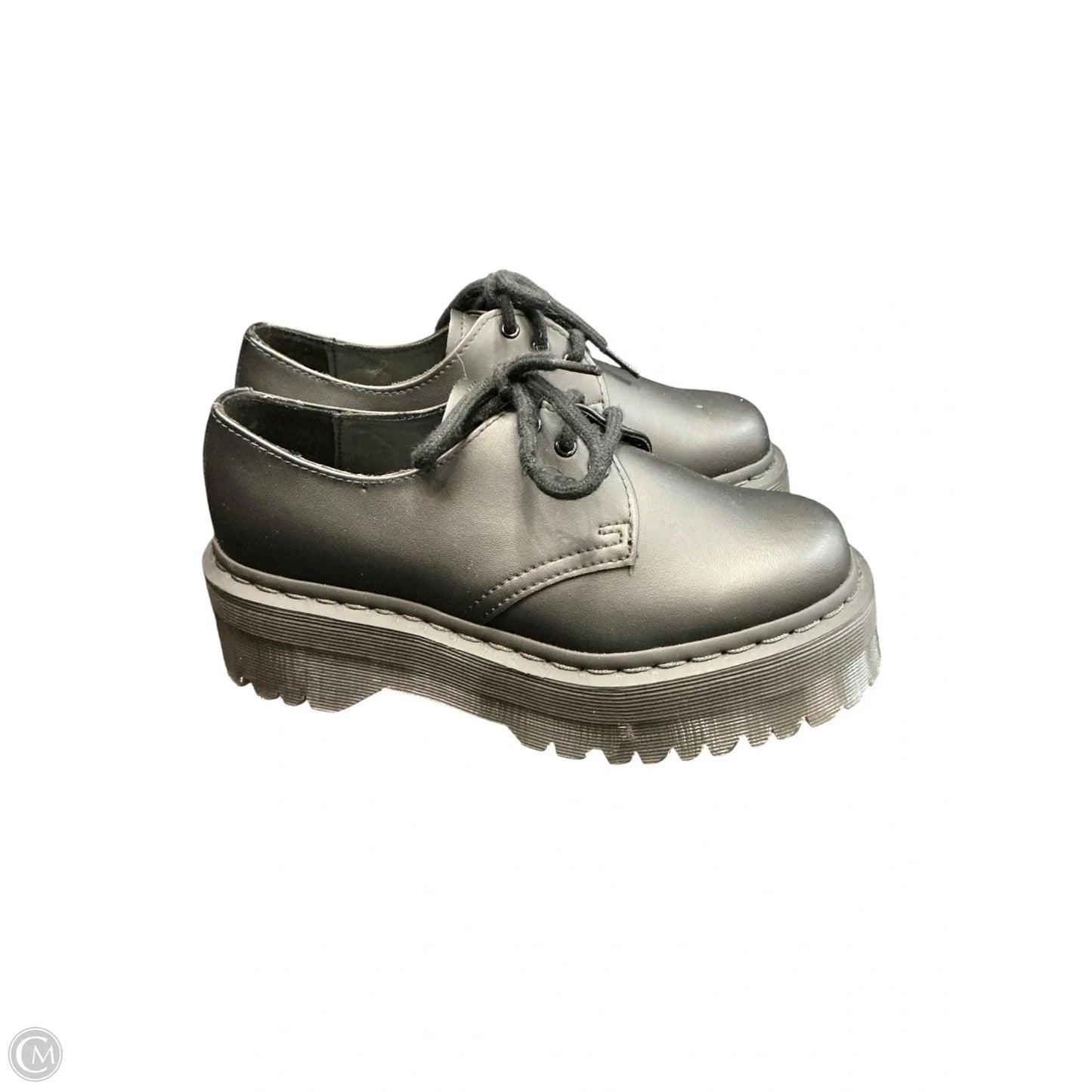 Shoes Heels Platform By Dr Martens In Black, Size: 6