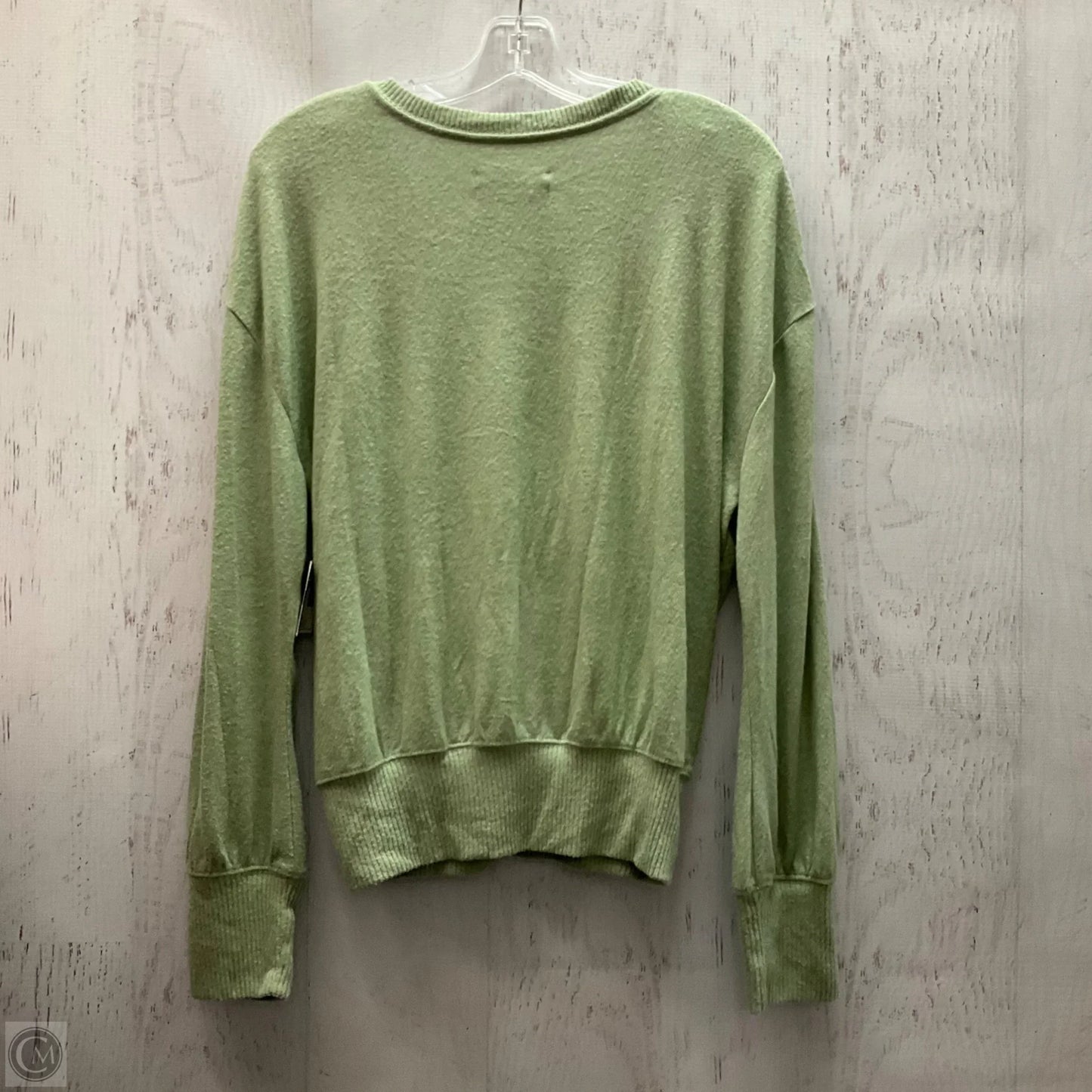 Top Long Sleeve By Anthropologie In Green, Size: L