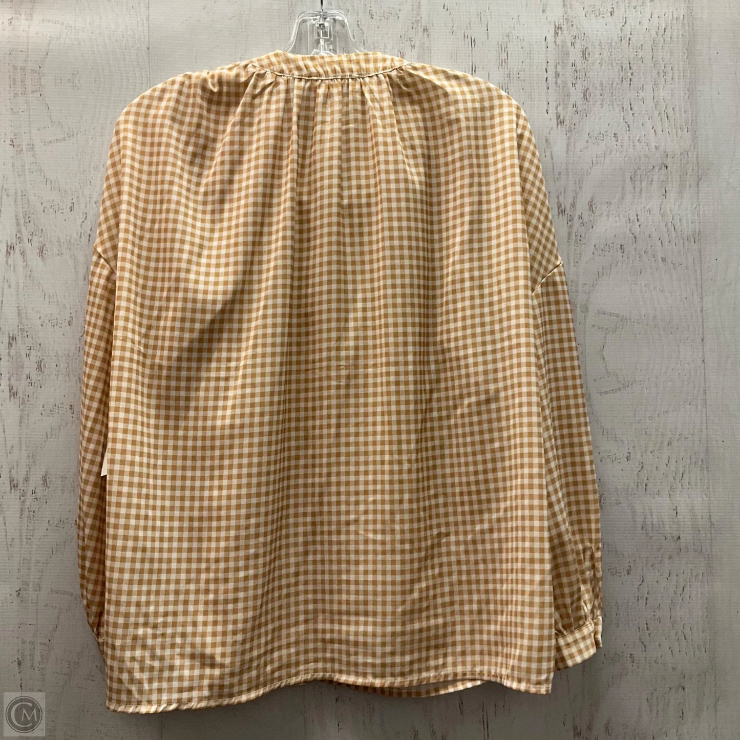 Top Long Sleeve By Clothes Mentor In Yellow, Size: L