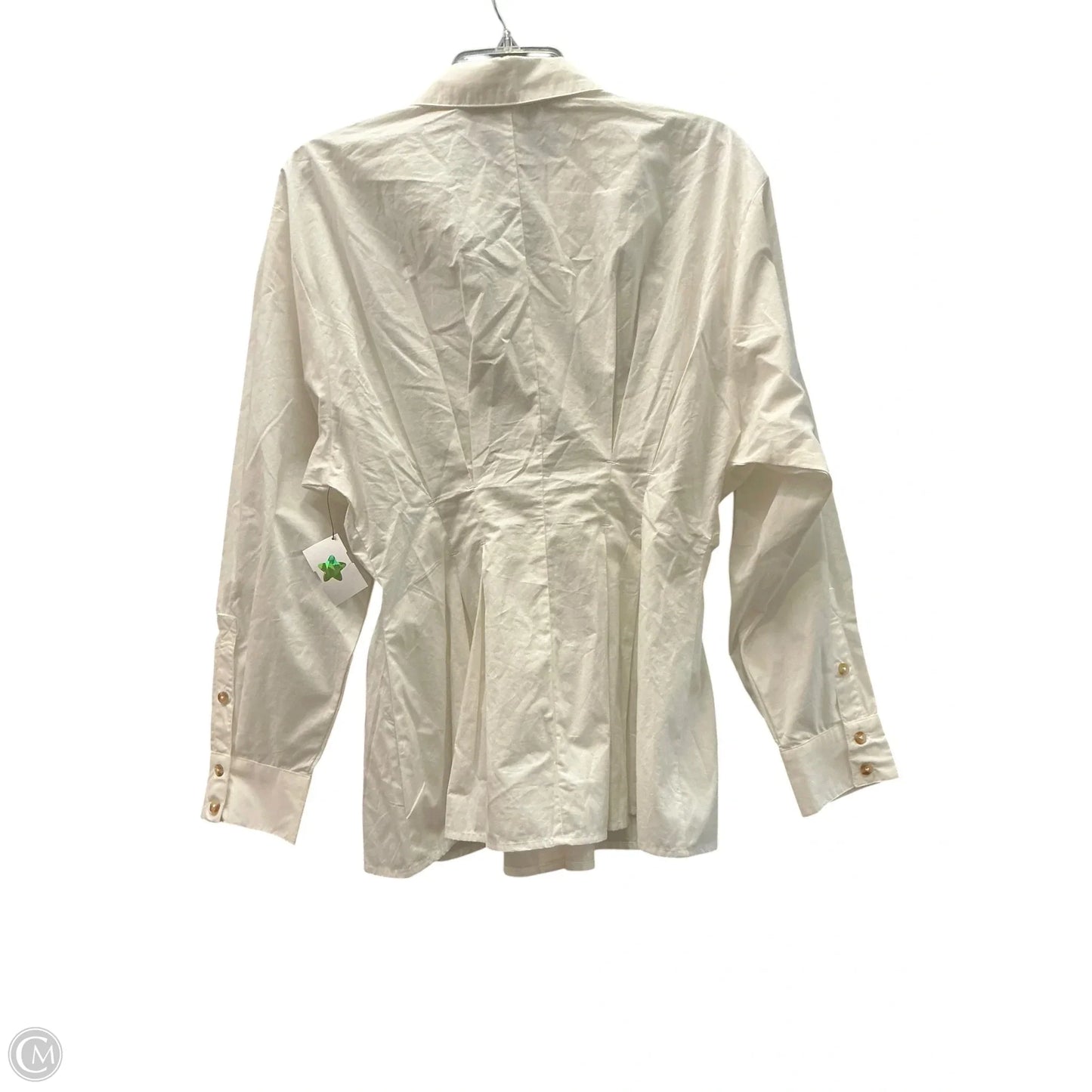 Top Long Sleeve By Anthropologie In White, Size: 8