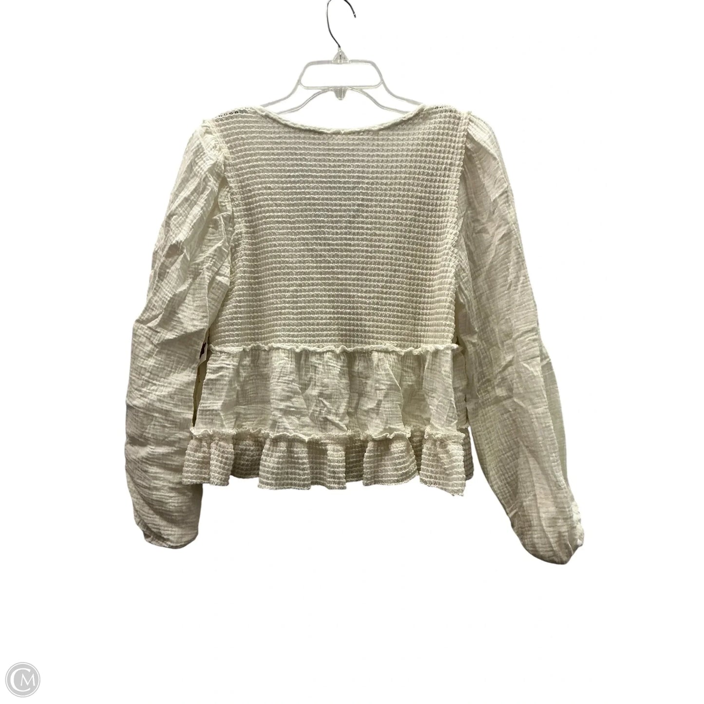 Top Long Sleeve By Altard State In White, Size: M