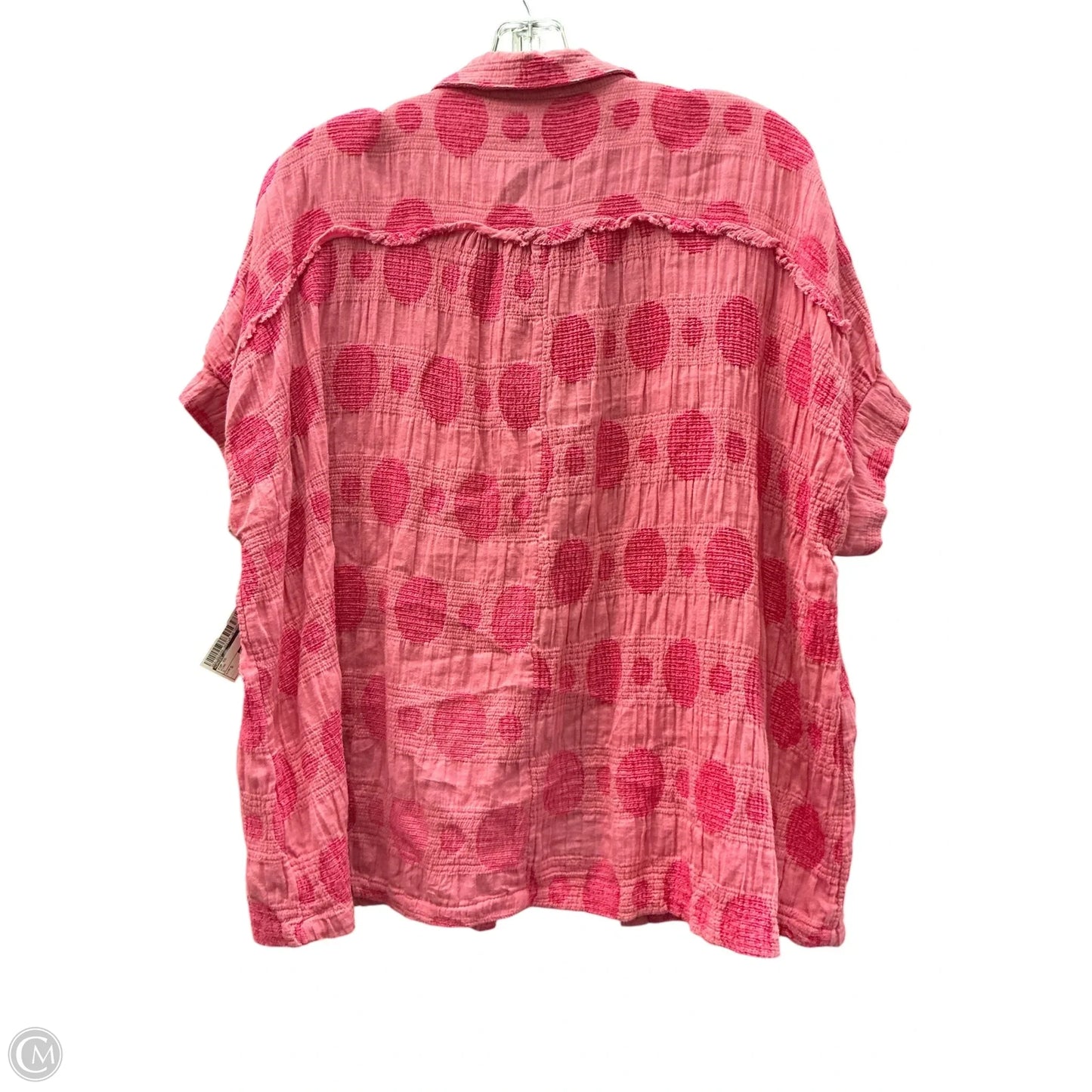 Top Short Sleeve By Umgee In Pink, Size: S