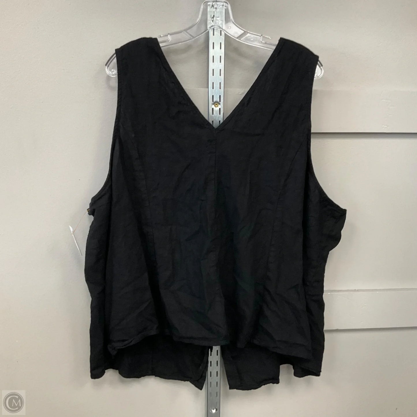 Top Sleeveless By A New Day In Black, Size: 4x
