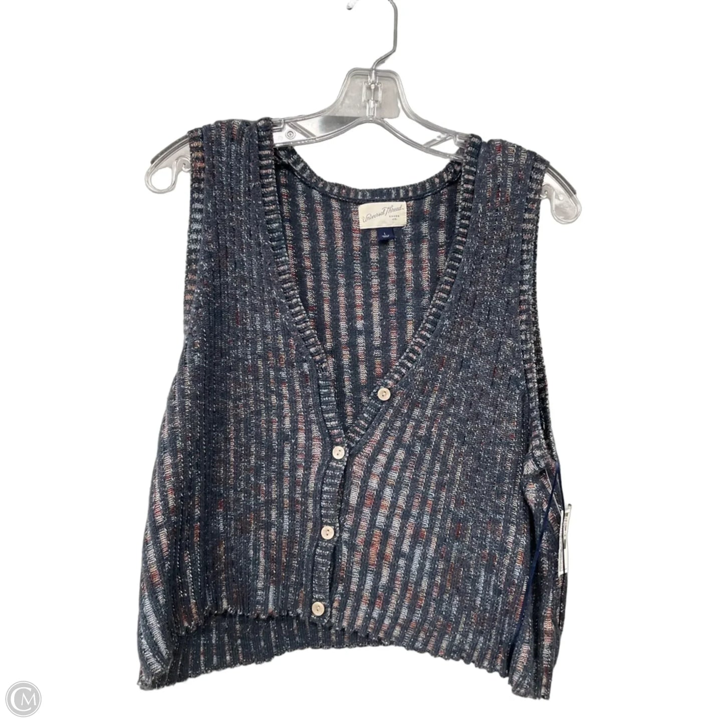 Vest Sweater By Universal Thread In Multi-colored, Size: L