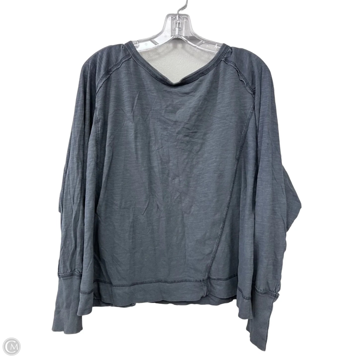 Top Long Sleeve Basic By Free People In Grey, Size: Xl