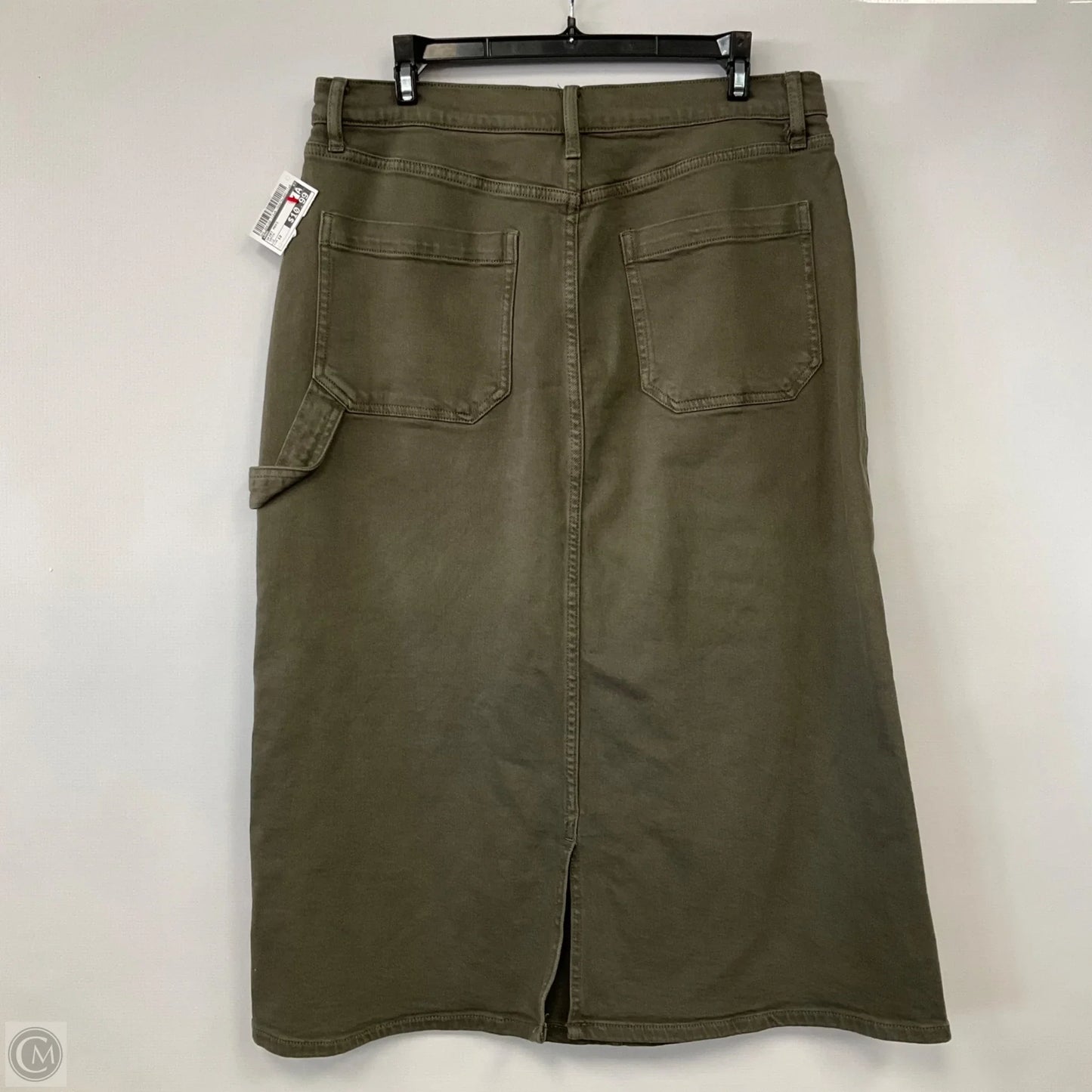 Skirt Maxi By Ana In Green Denim, Size: 12