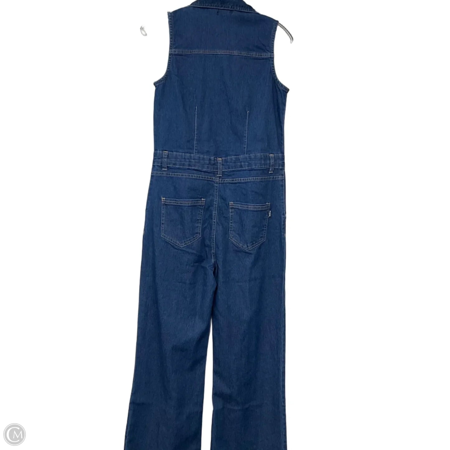 Jumpsuit By Bebe In Blue Denim, Size: M