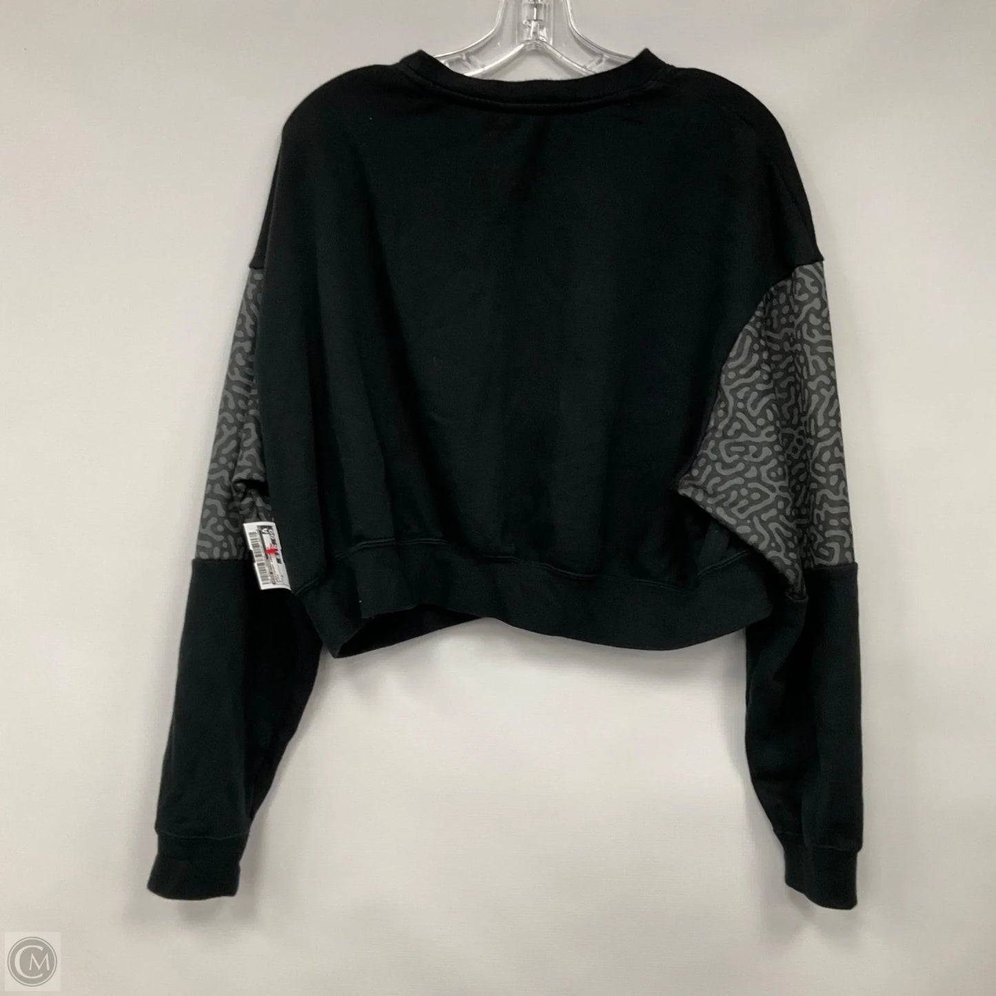 Cropped Sweatshirt Crewneck By Nike Apparel In Black, Size: M
