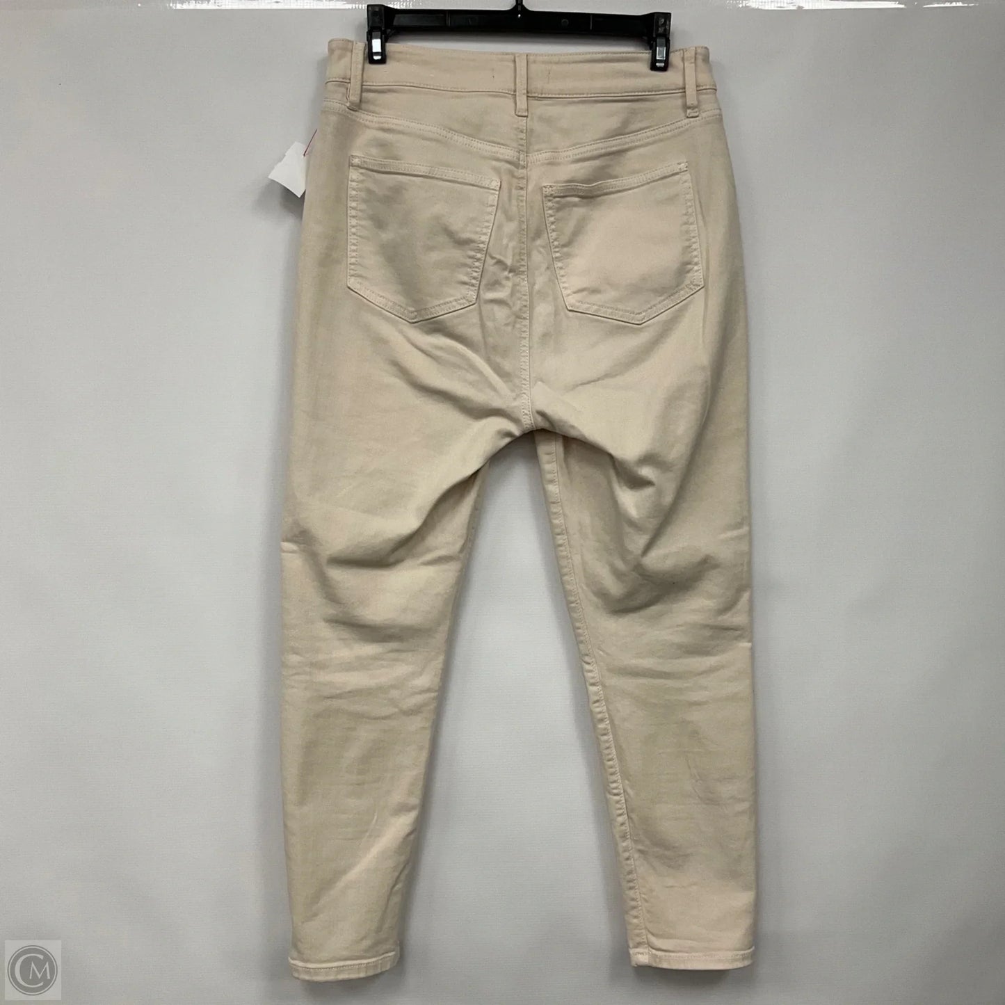 Jeans Skinny By Ann Taylor In Cream, Size: 6p