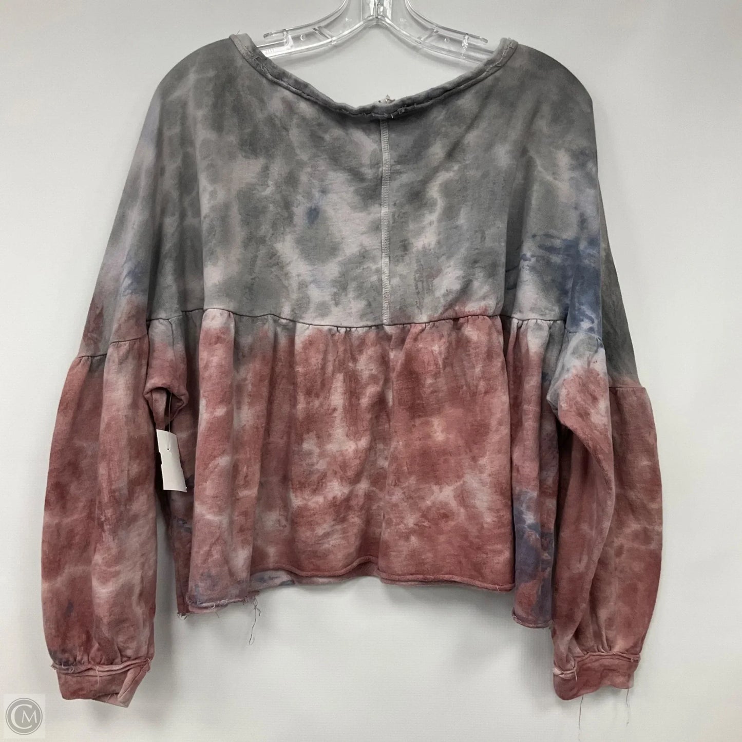 Sweatshirt Crewneck By Peach Love Cream California In Tie Dye Print, Size: L