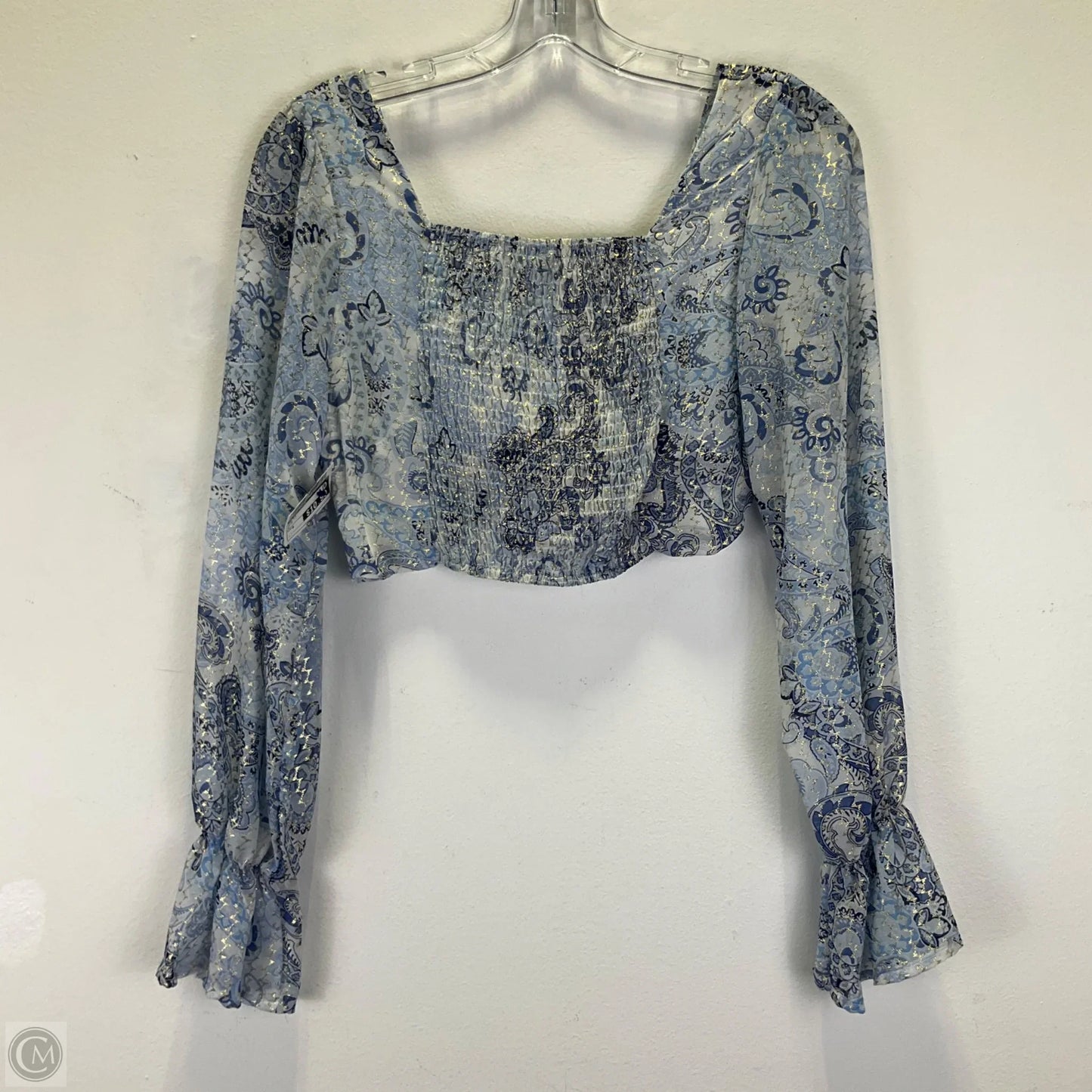 Top Long Sleeve By Altard State In Blue, Size: S