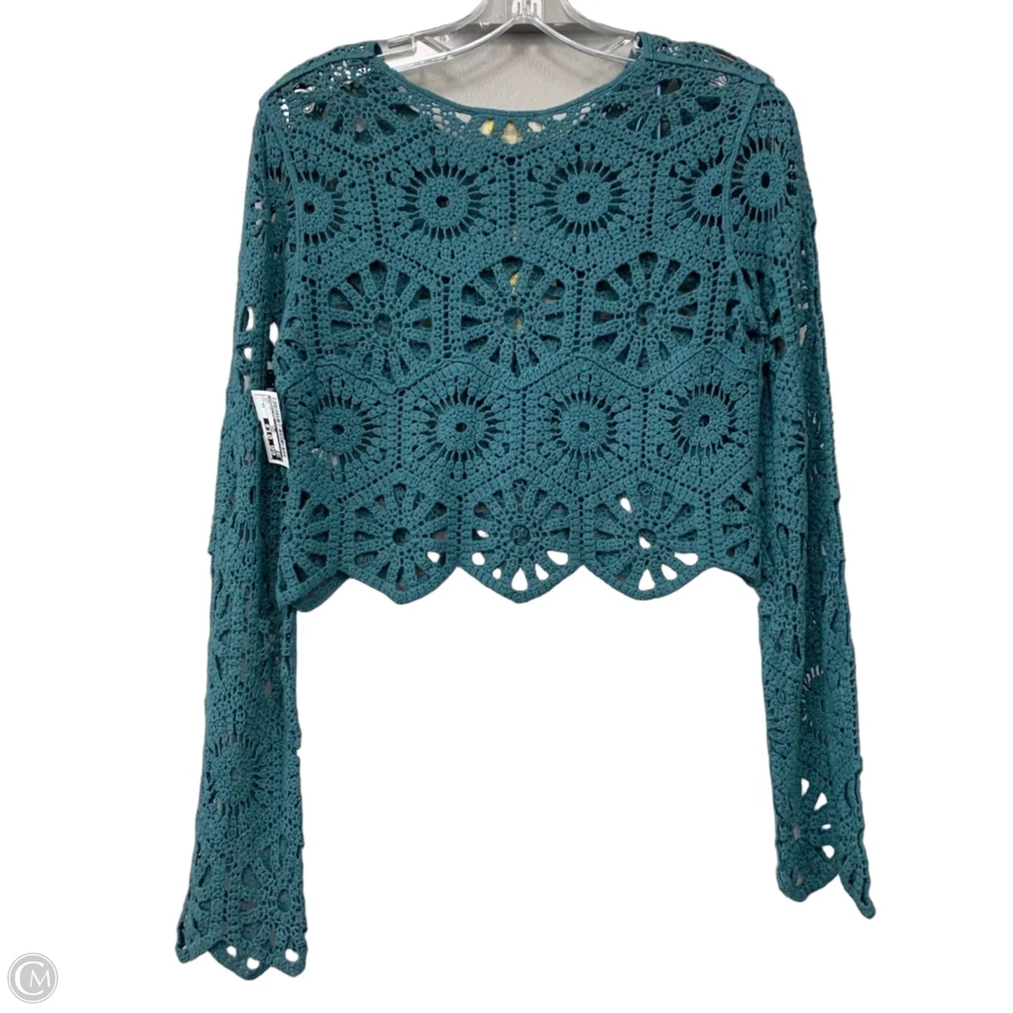 Top Long Sleeve By Rebellion In Teal, Size: Xs