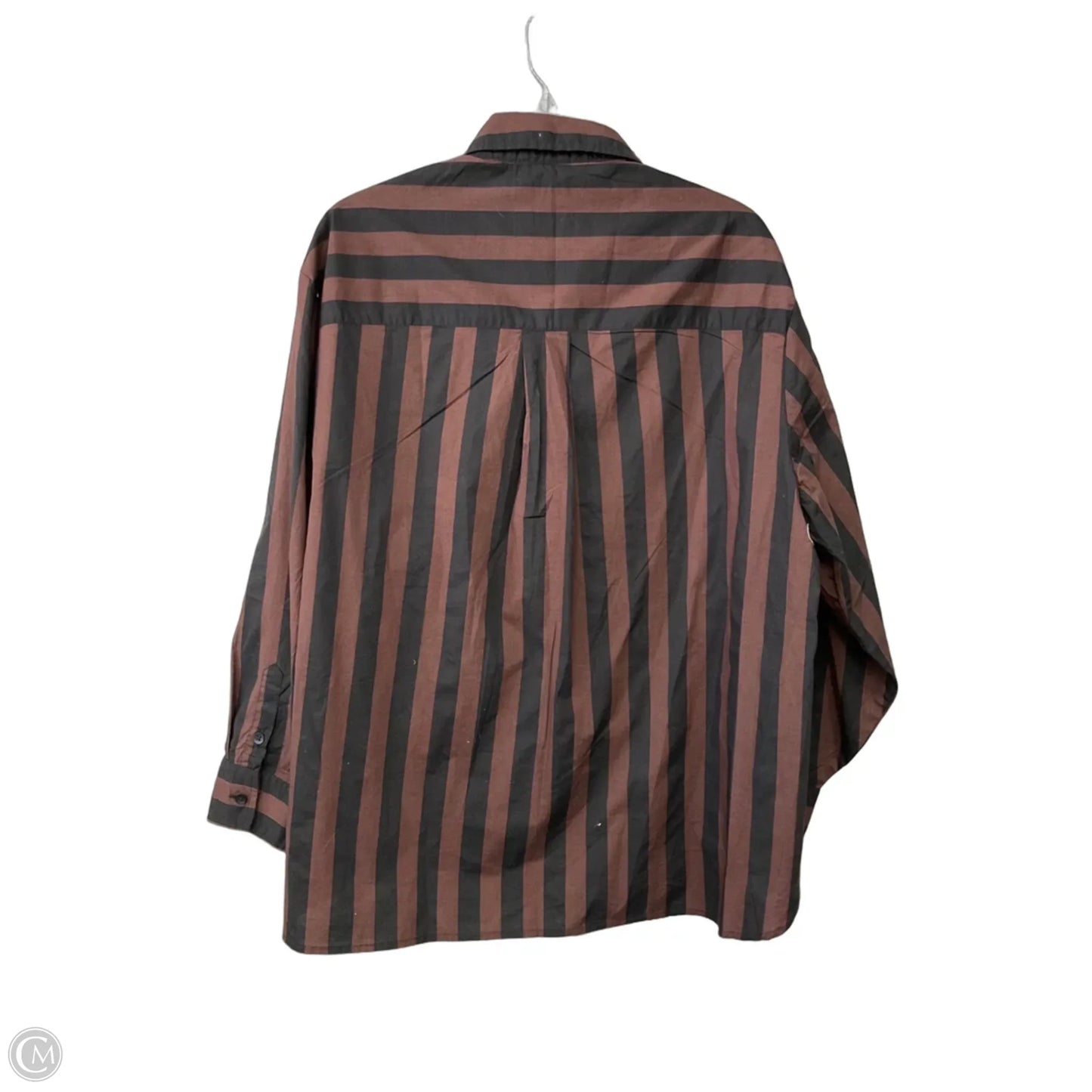 Top Long Sleeve By Aerie In Striped Pattern, Size: Xs