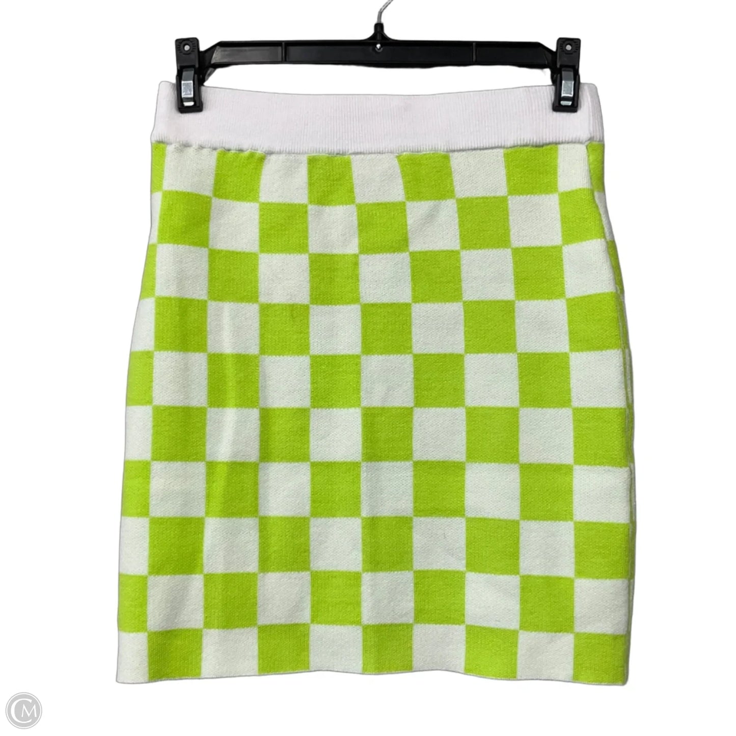 Skirt Mini & Short By Buttermelon In Checkered Pattern, Size: S