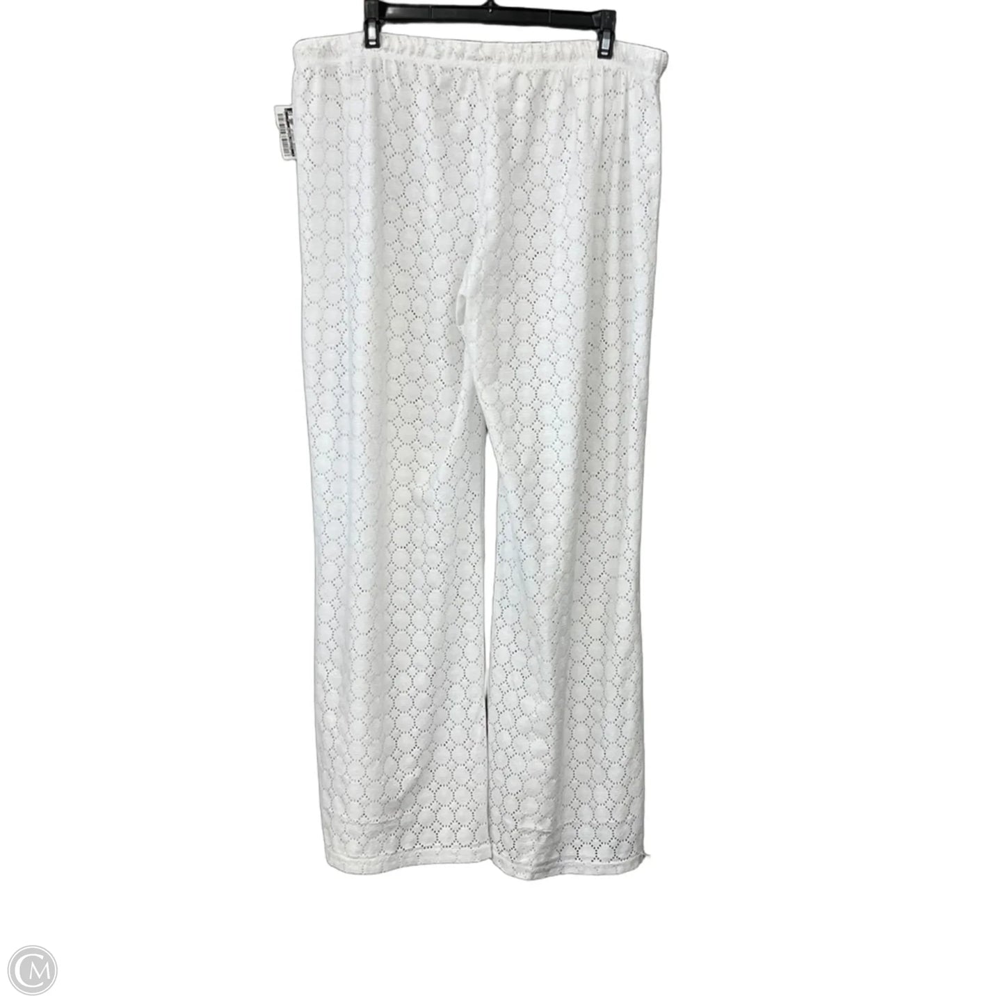 Swimwear Cover-up By Clothes Mentor In White, Size: 1x