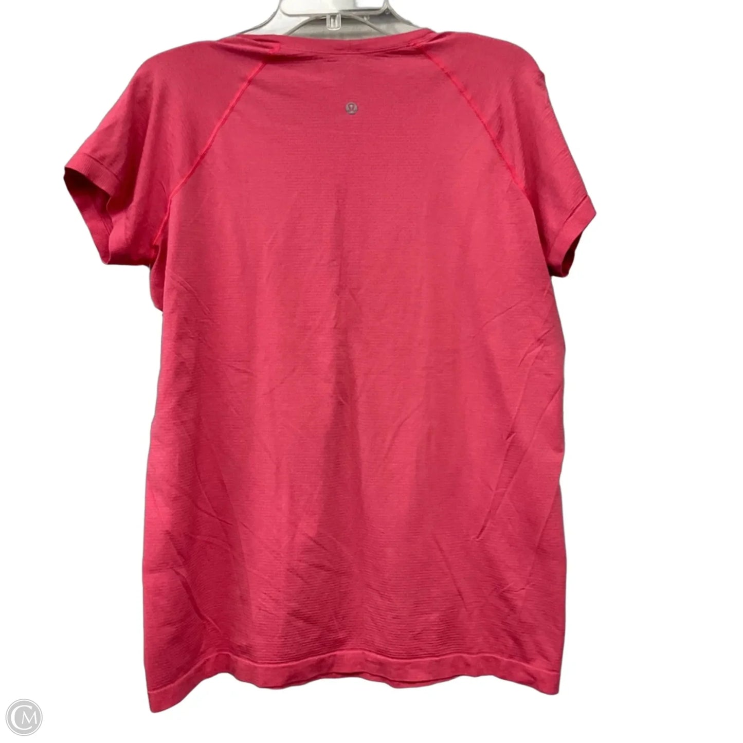 Athletic Top Short Sleeve By Lululemon In Pink, Size: 6