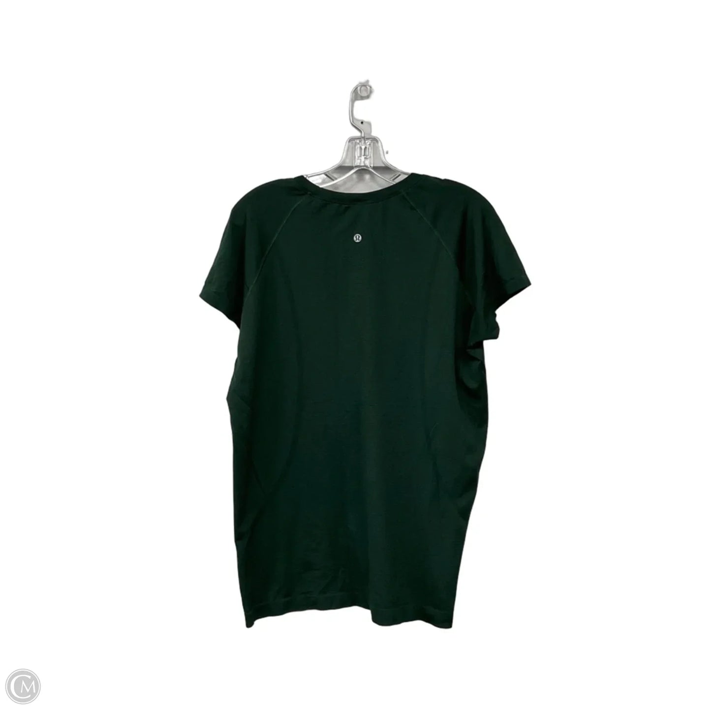 Athletic Top Short Sleeve By Lululemon In Green, Size: 16