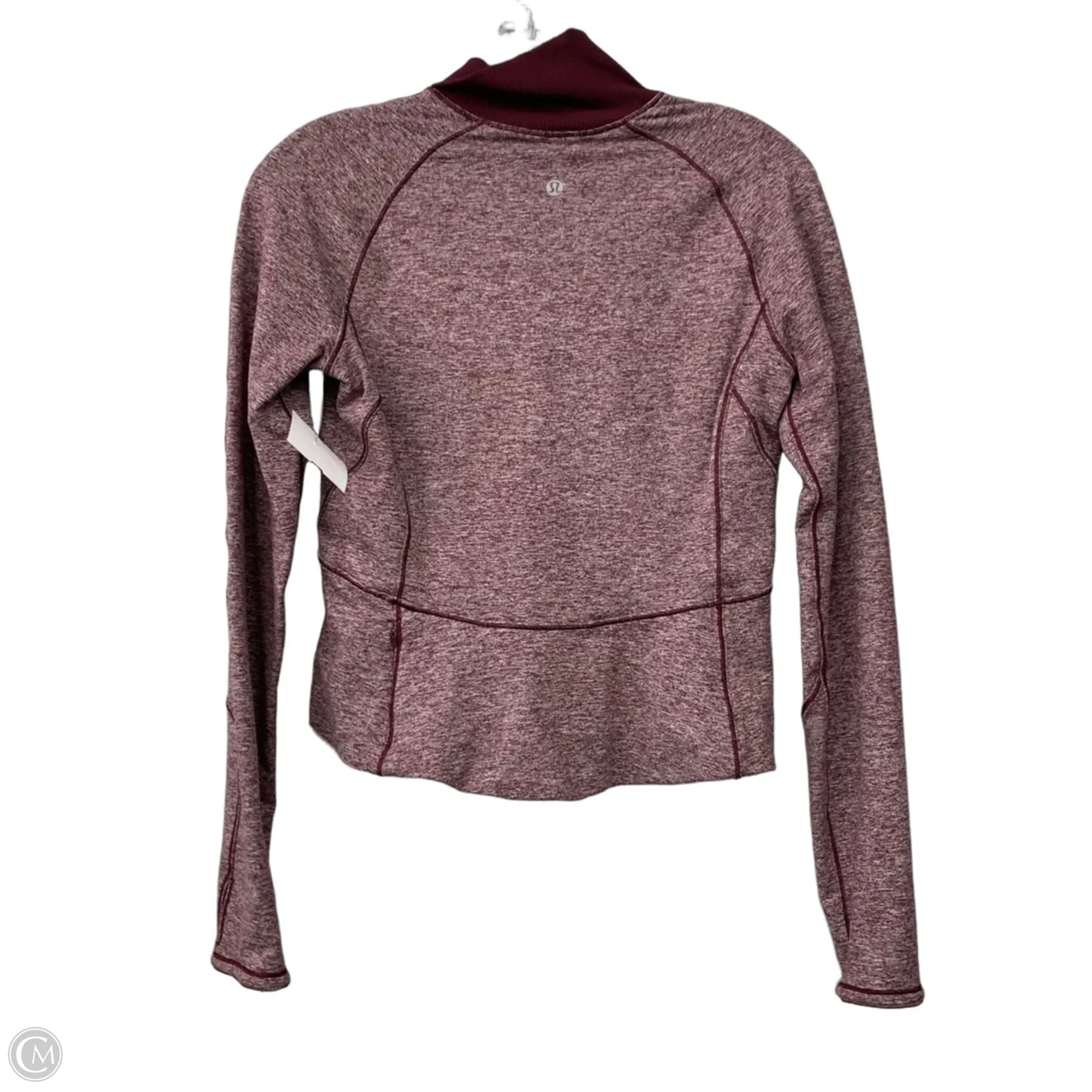 Athletic Sweatshirt Collar By Lululemon In Maroon, Size: 6
