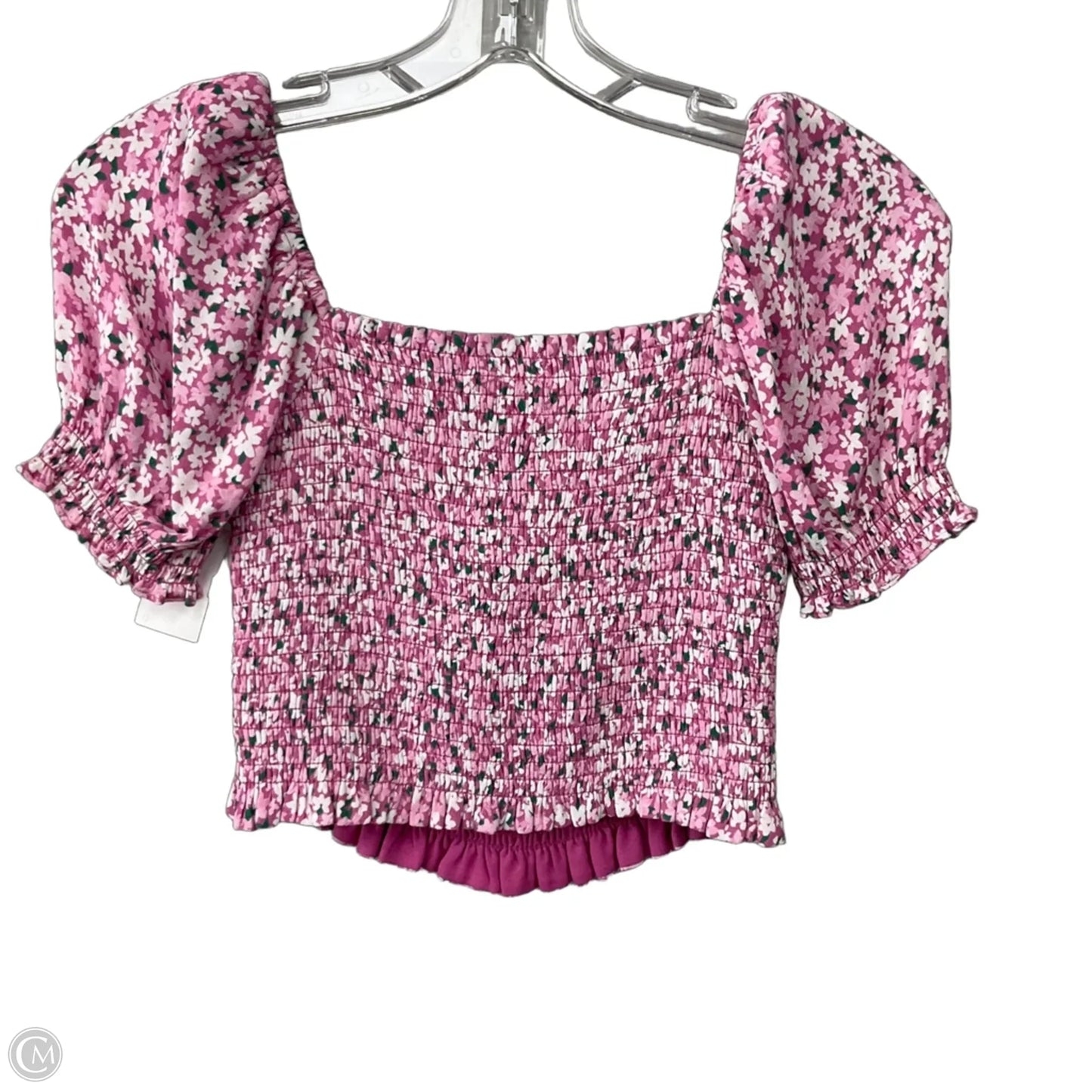 Top Short Sleeve By Sunday Best In Pink, Size: Xs