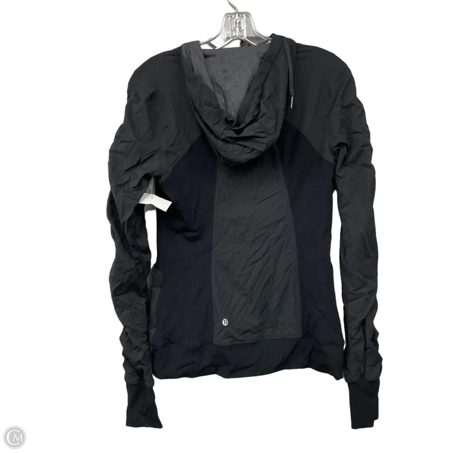 Athletic Jacket By Lululemon In Black, Size: 8