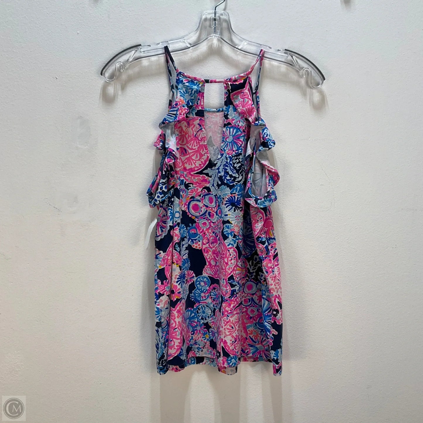 Top Sleeveless Designer By Lilly Pulitzer In Navy, Size: S