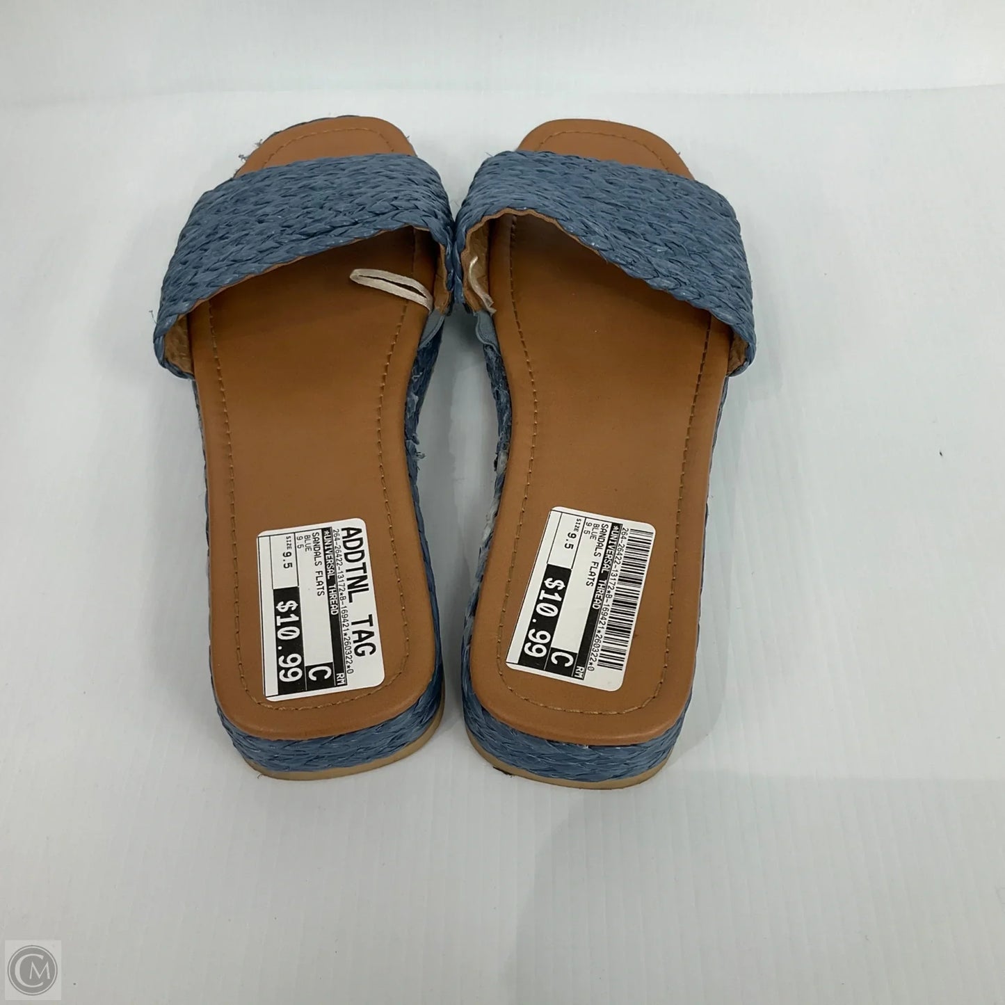Sandals Flats By Universal Thread In Blue, Size: 9.5