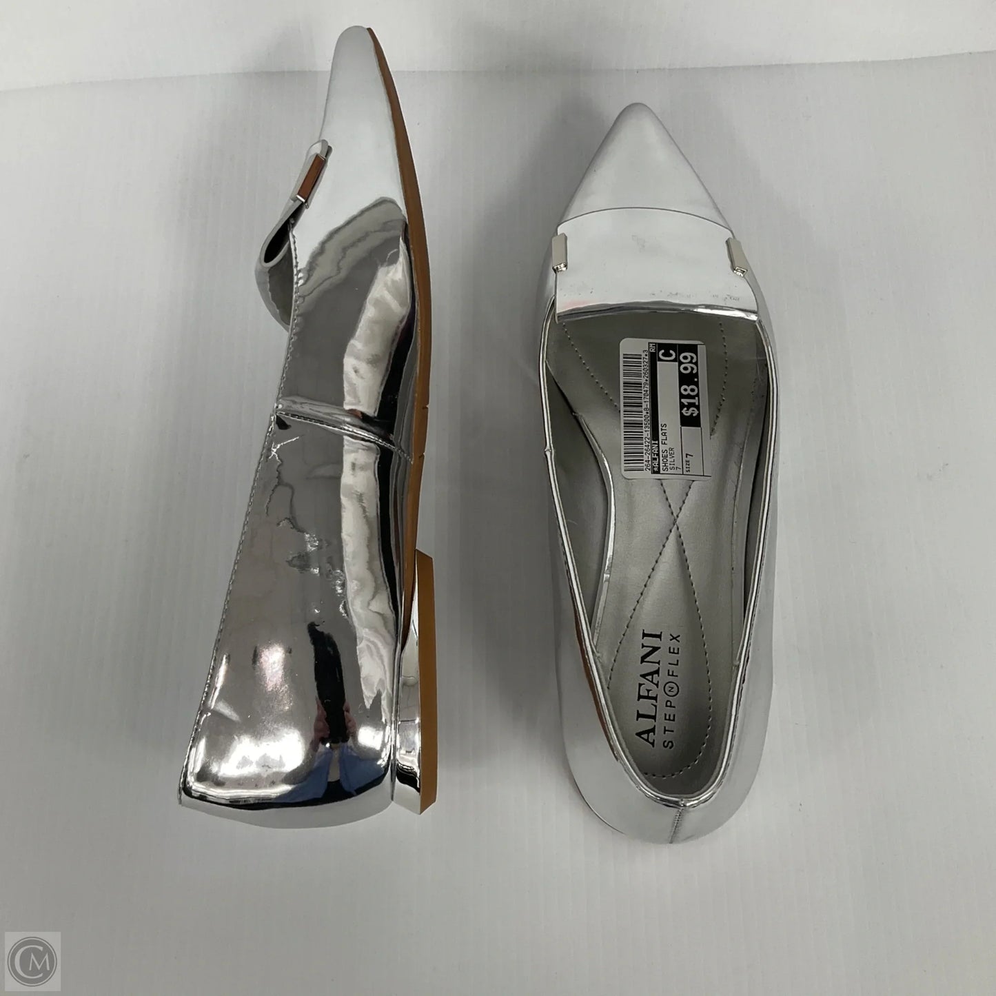 Shoes Flats By Alfani In Silver, Size: 7