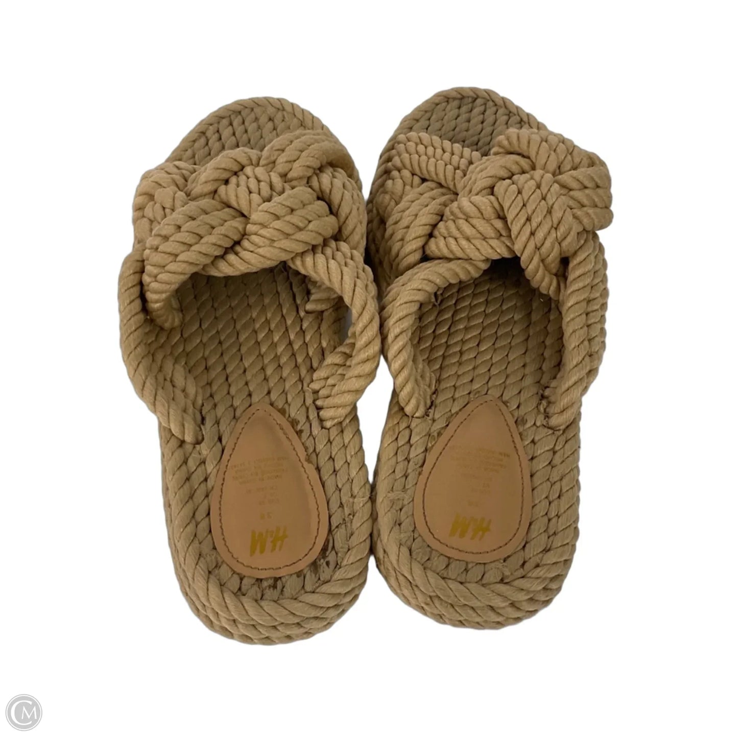 Sandals Flats By H&m In Brown, Size: 7