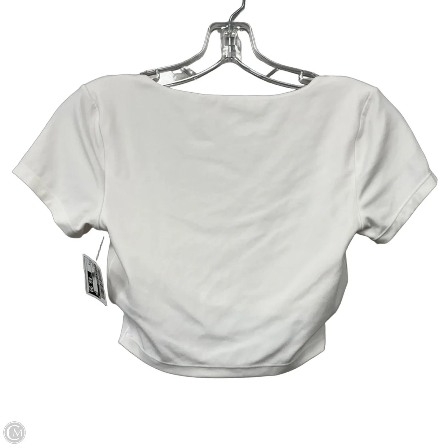 Top Short Sleeve Basic By Offline In White, Size: S