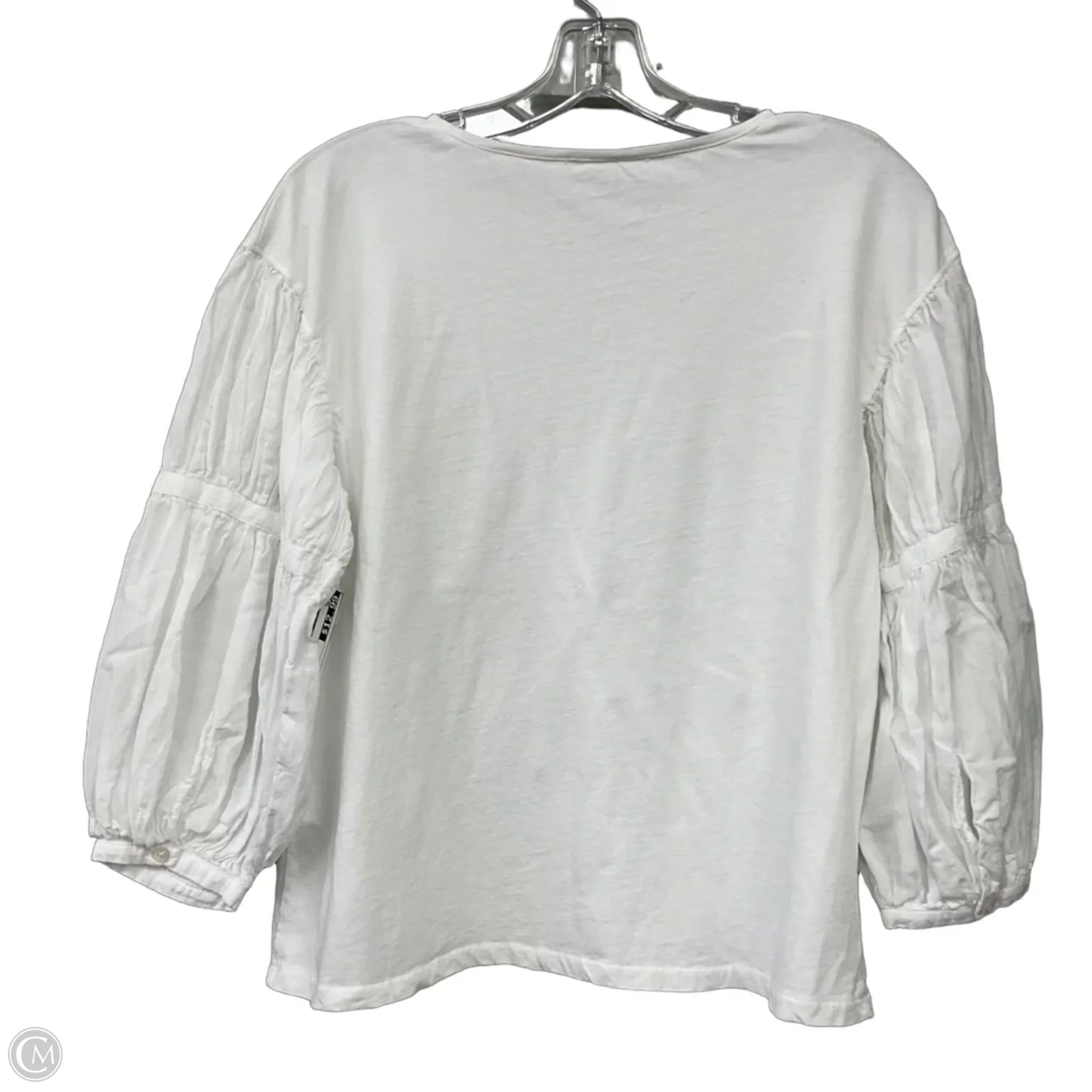 Top Long Sleeve By Madewell In White, Size: Xs