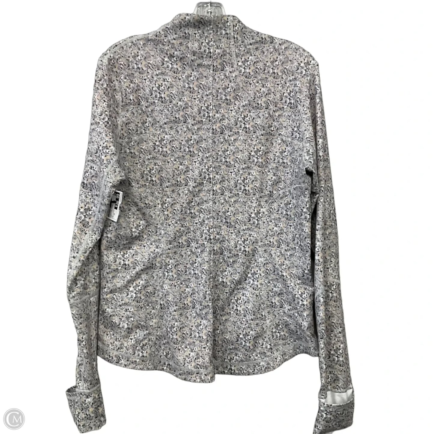 Athletic Jacket By Lululemon In Grey, Size: 12
