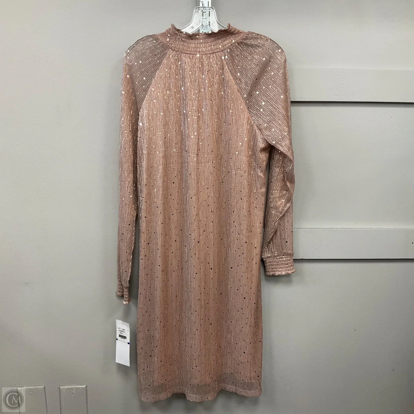 Dress Party Short By Nina Leonard In Beige, Size: Xl