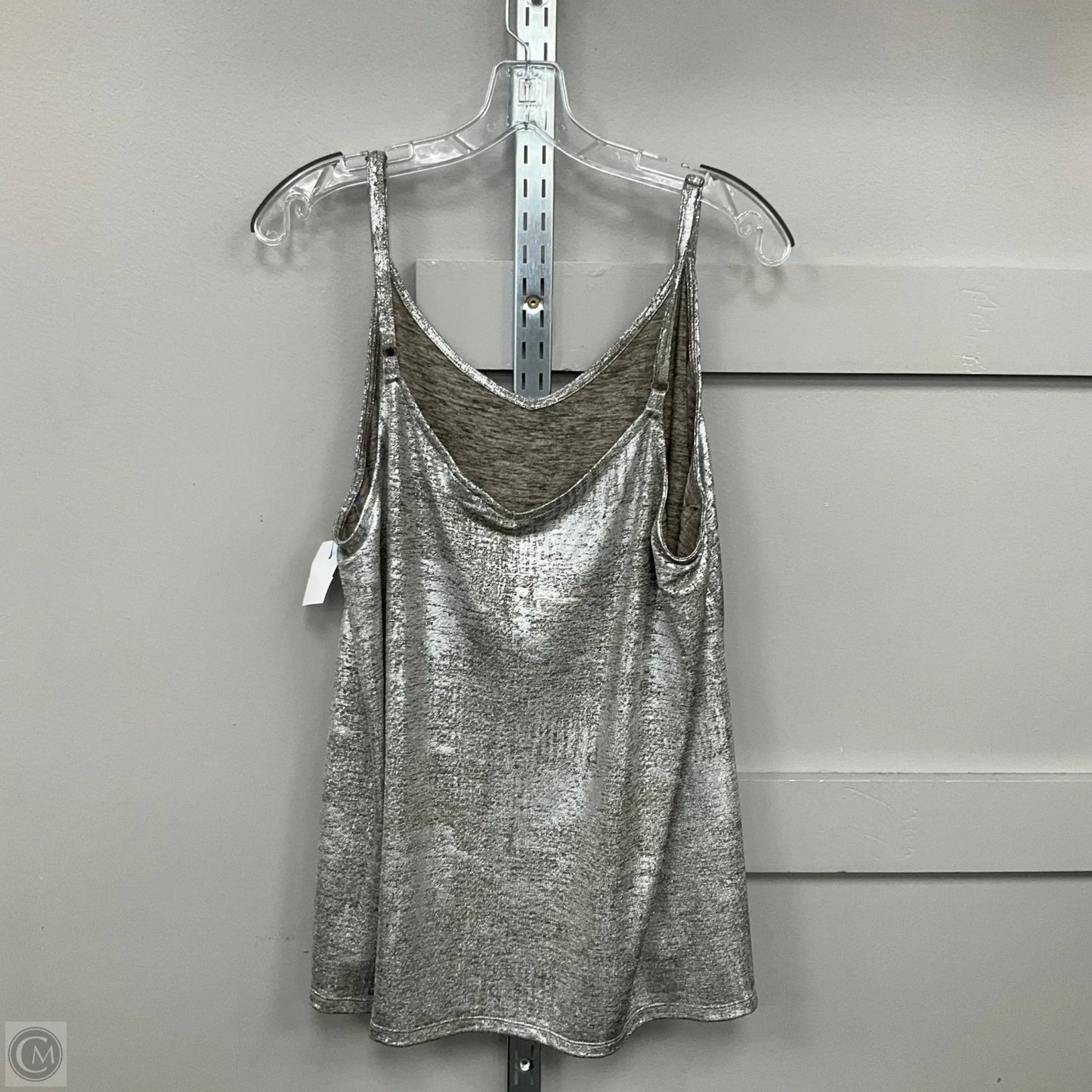 Top Sleeveless By Torrid In Silver, Size: 2x