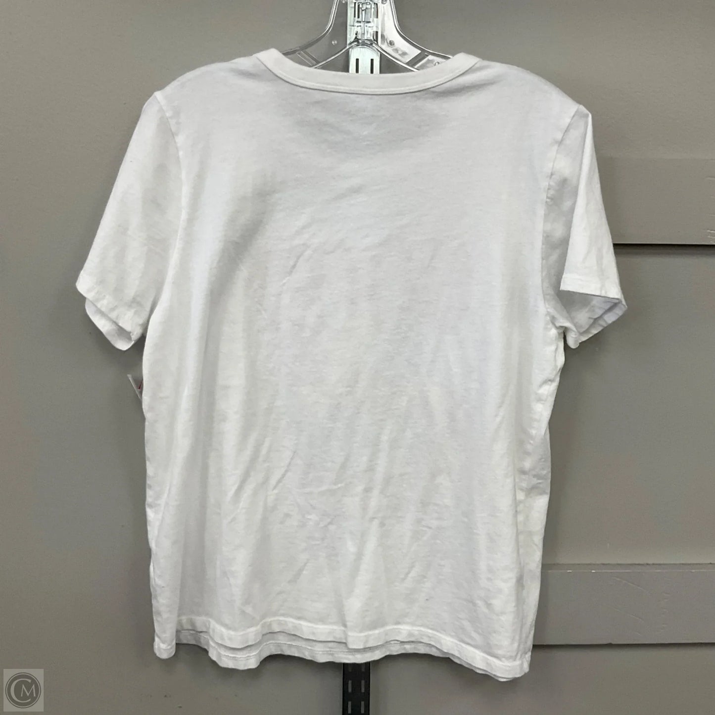 Top Short Sleeve By Old Navy In White, Size: L