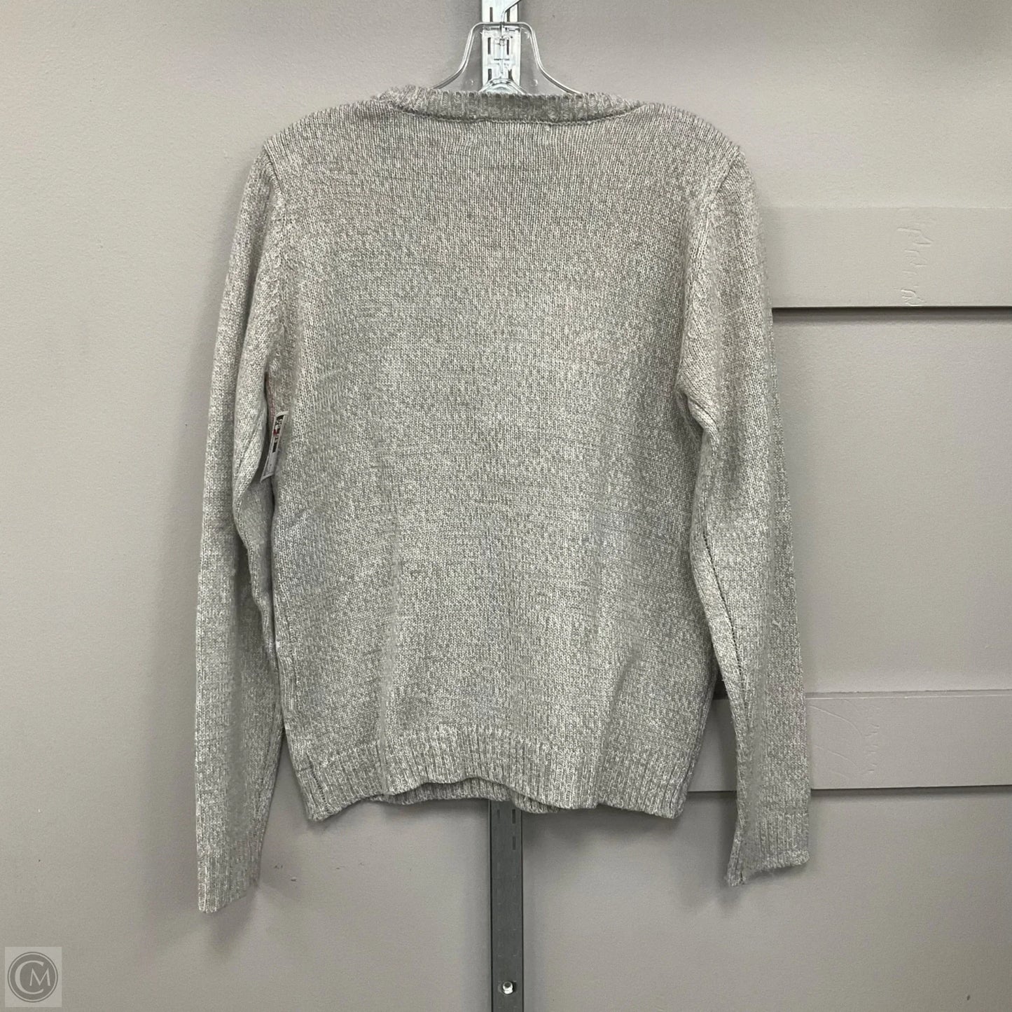 Sweater By Karen Scott In Grey, Size: M