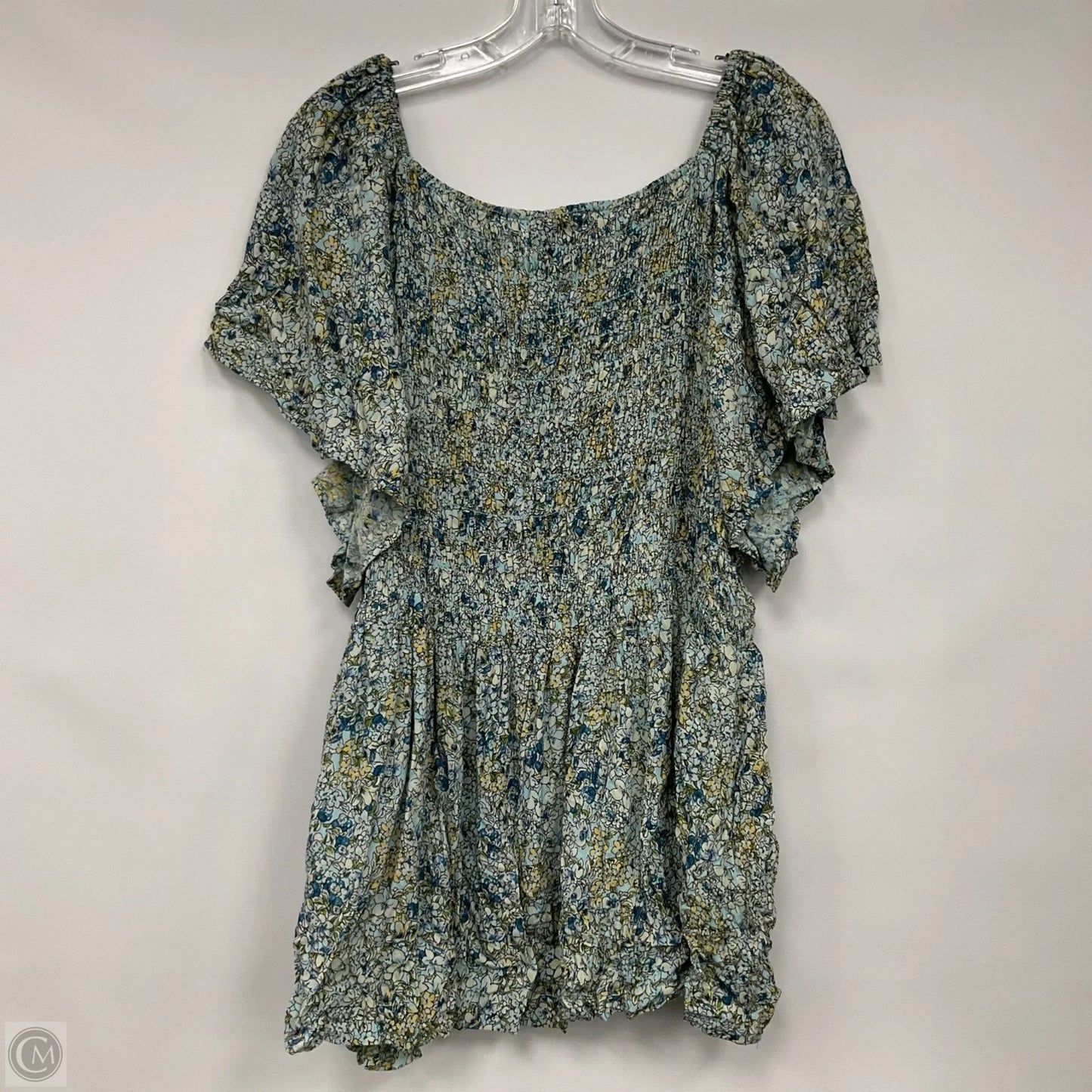 Top Short Sleeve By Angie In Floral Print, Size: 3x