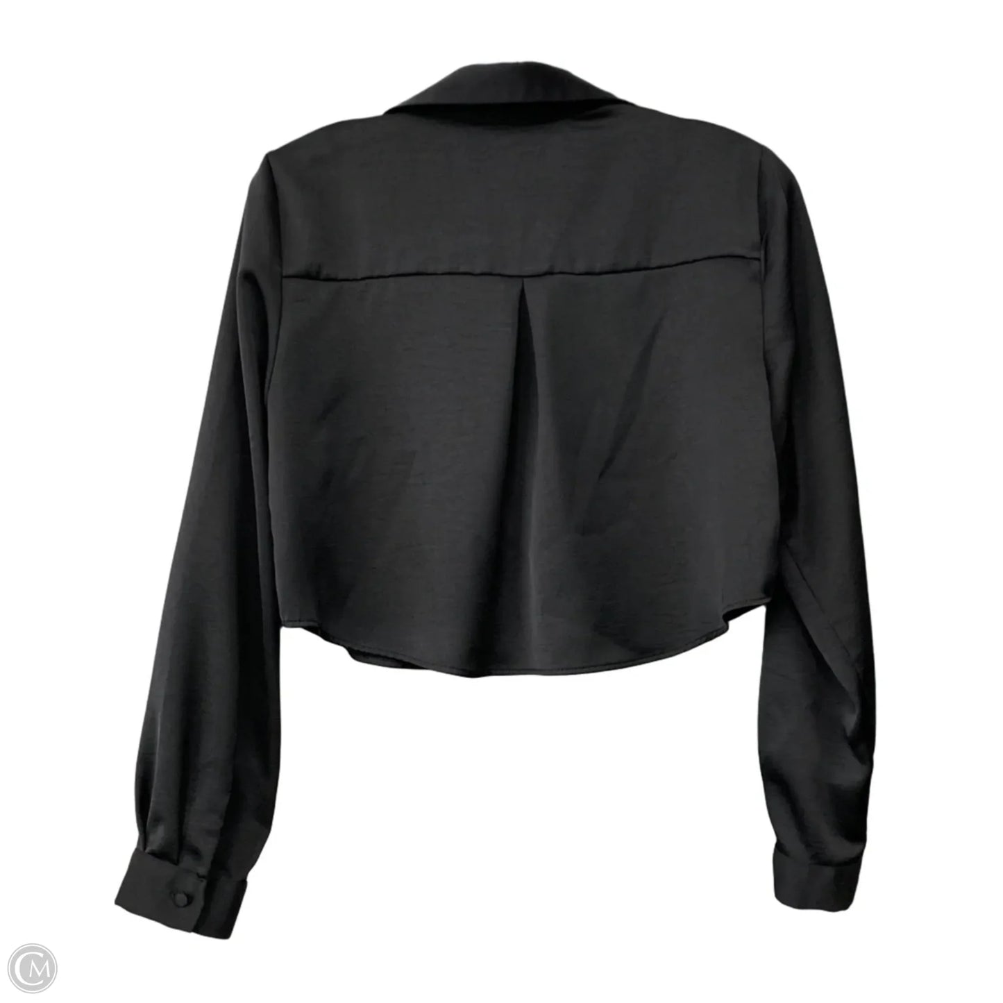 Blouse Long Sleeve By Zara In Black, Size: S