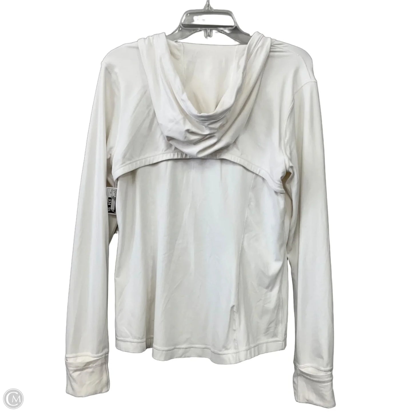 Athletic Jacket By Lululemon In White, Size: 14