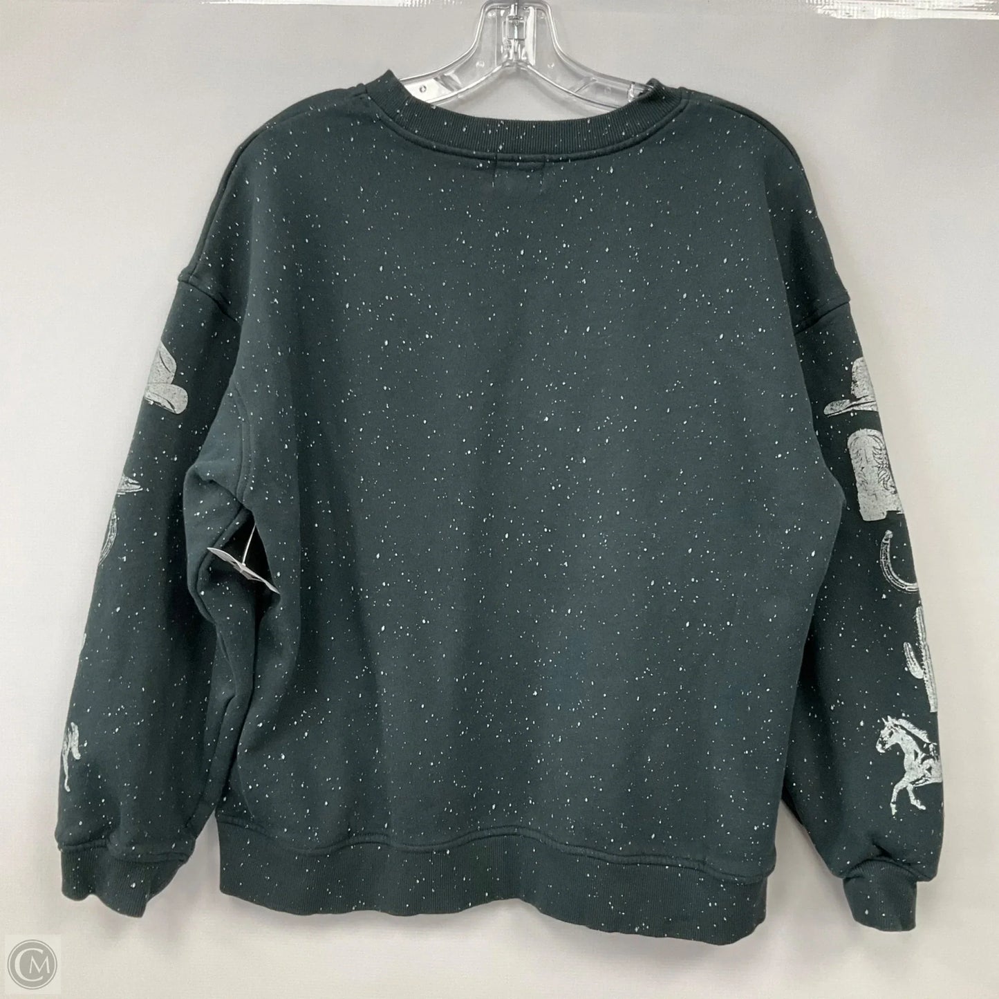 Sweatshirt Collar By Clothes Mentor In Green, Size: L