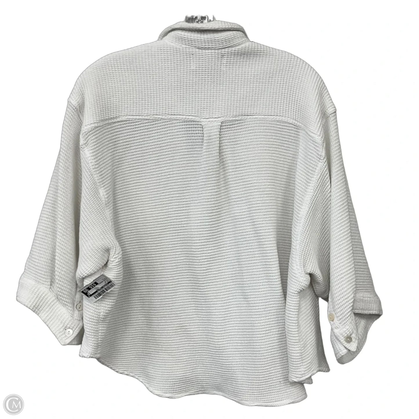 Top Short Sleeve By Clothes Mentor In White, Size: L