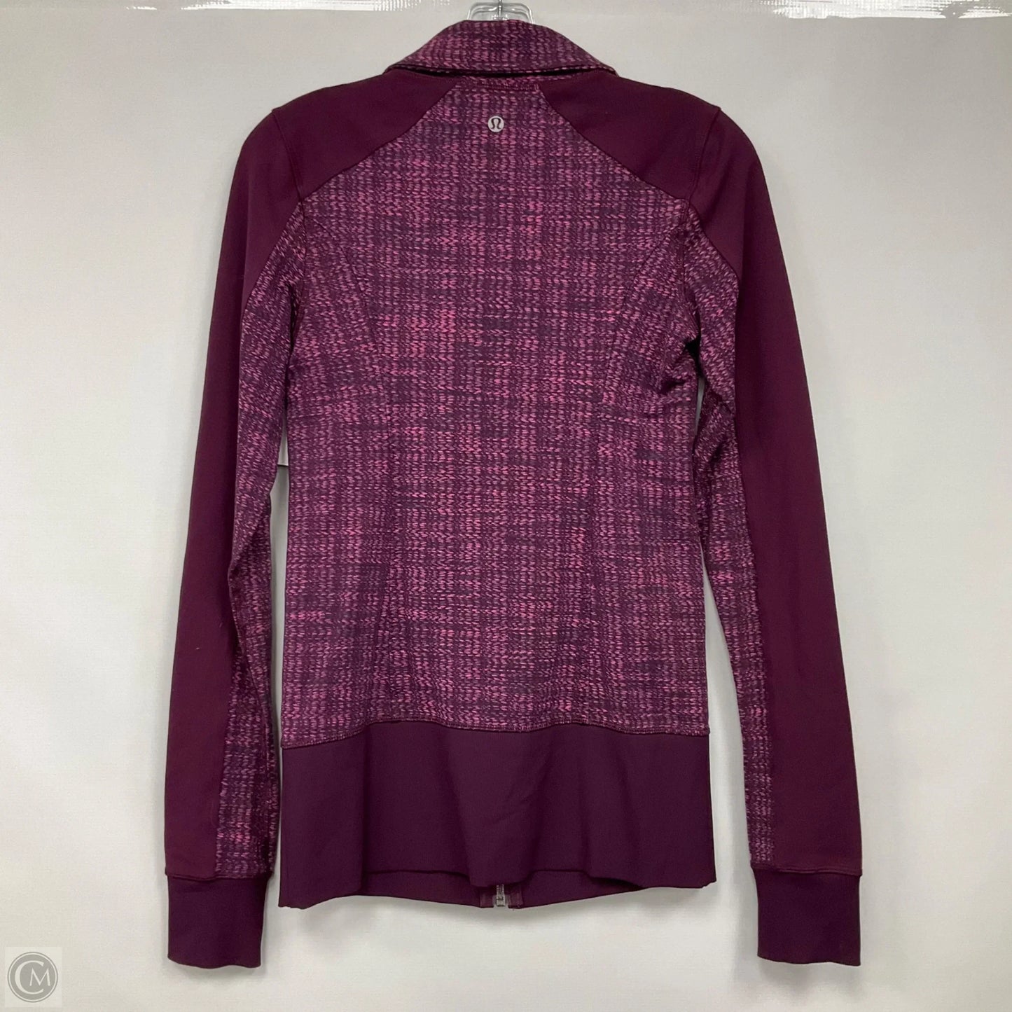 Athletic Top Long Sleeve Collar By Lululemon In Purple, Size: 6
