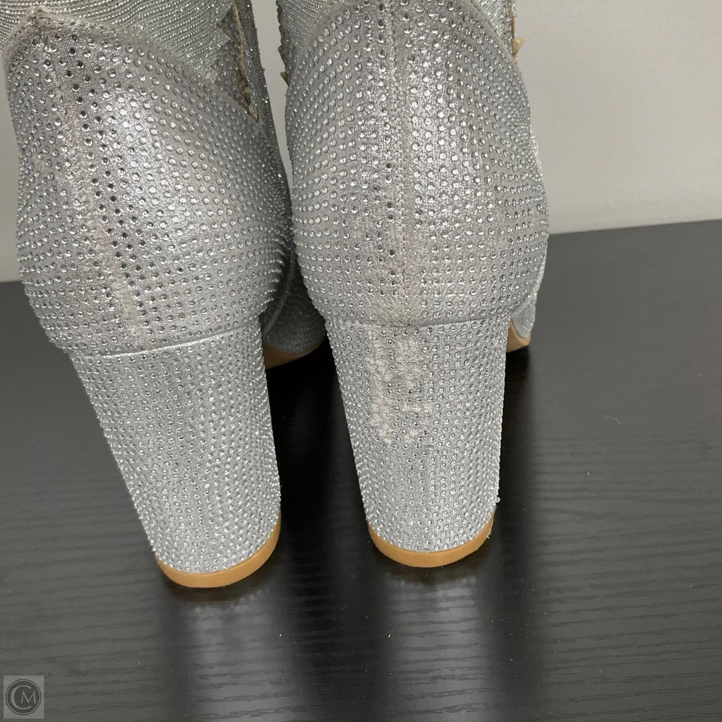 Boots Ankle Heels By Altard State In Silver, Size: 10