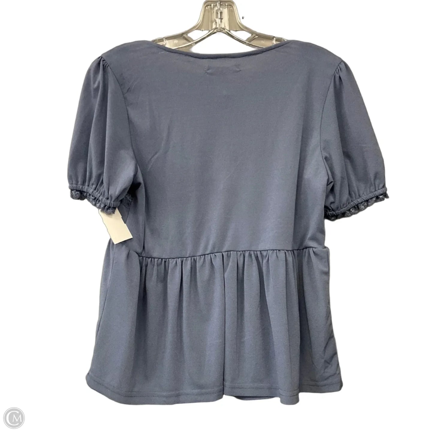 Top Short Sleeve By Gimmicks In Blue, Size: S