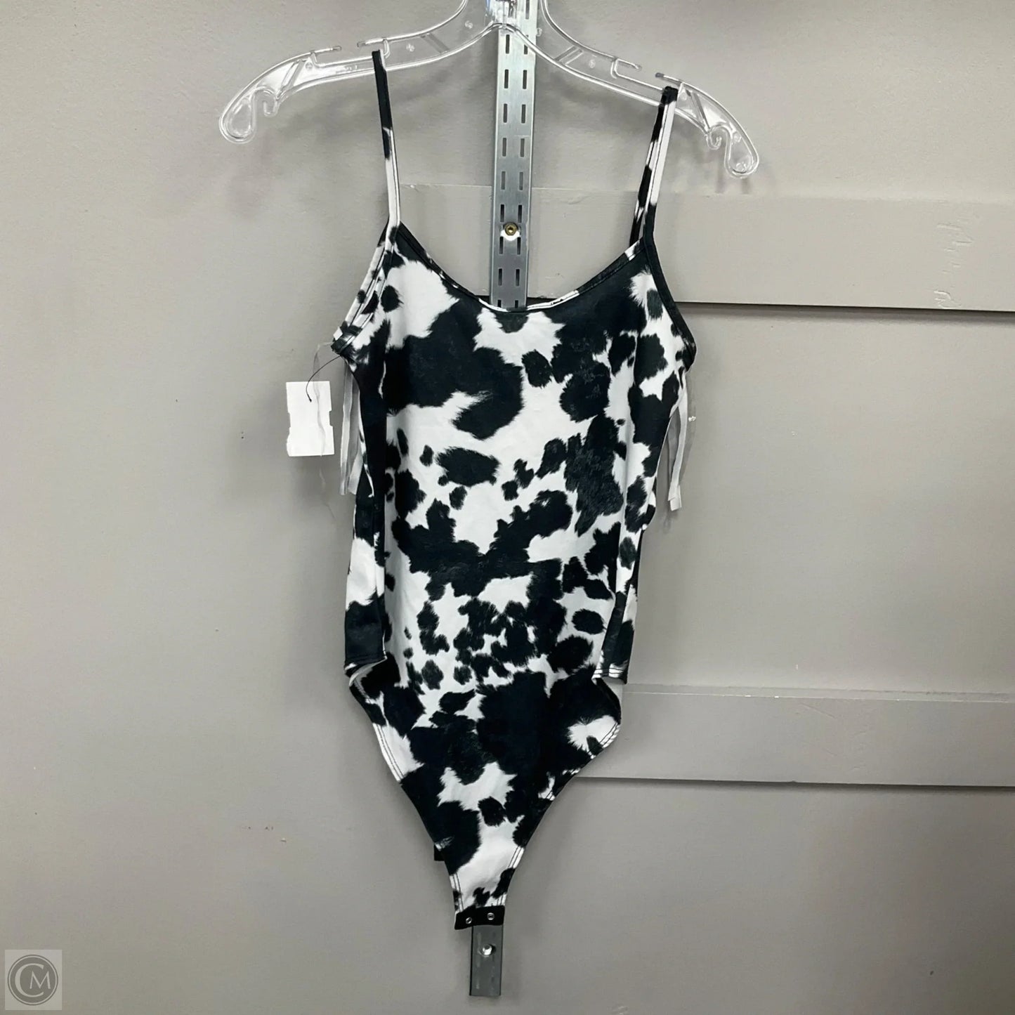 Bodysuit By Clothes Mentor In Black & White, Size: S
