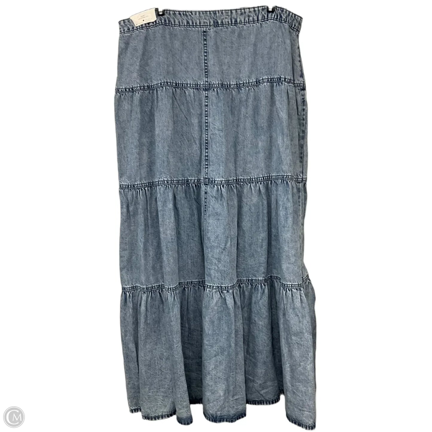 Skirt Maxi By Maurices In Blue Denim, Size: 16