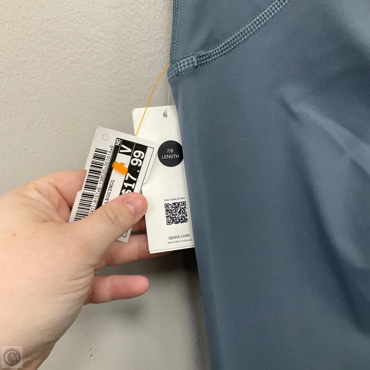 Athletic Leggings By Spanx In Blue, Size: S