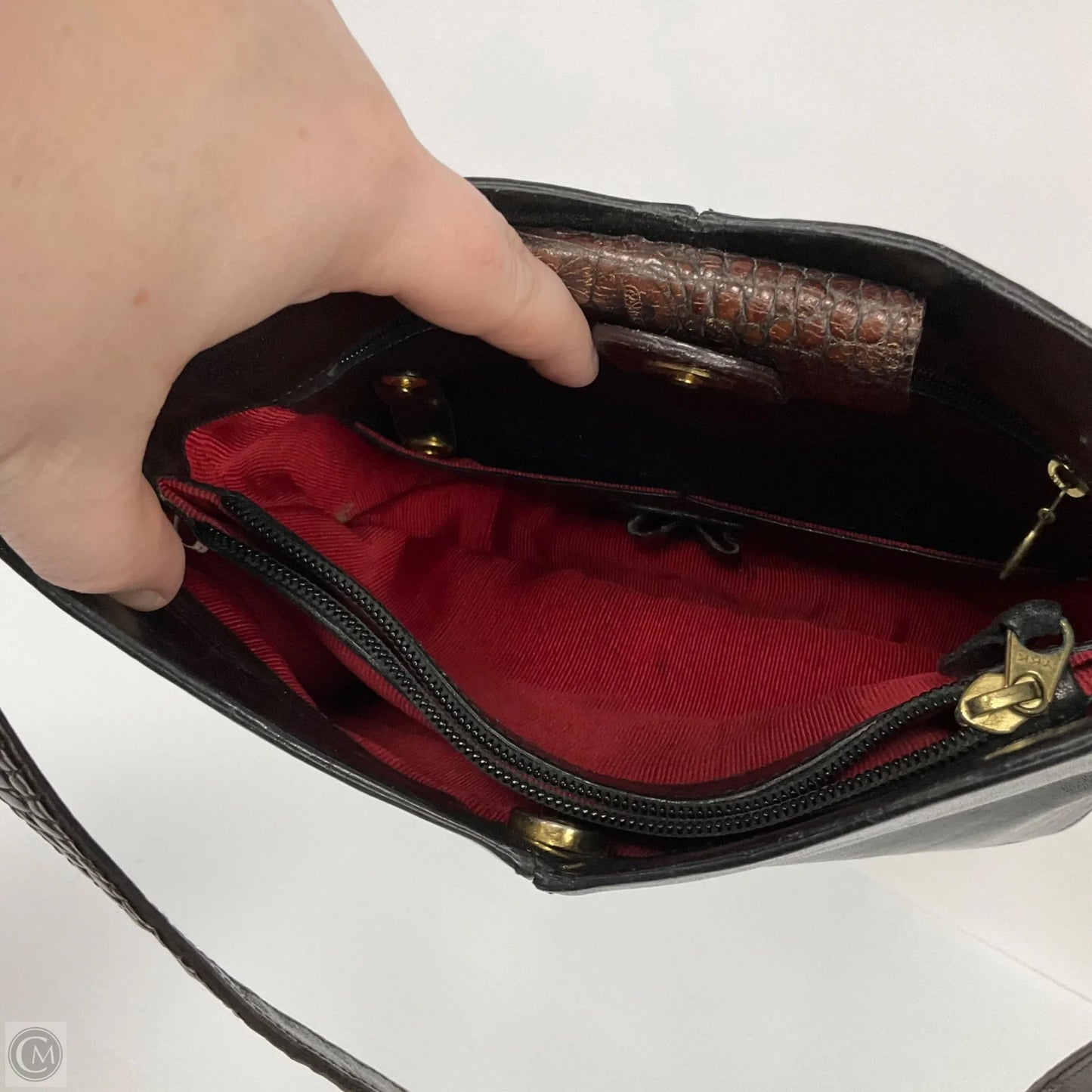 Handbag Designer By Brahmin, Size: Small