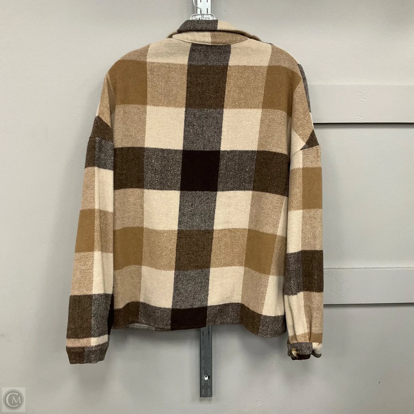 Jacket Shirt By Cmf In Brown, Size: Xl