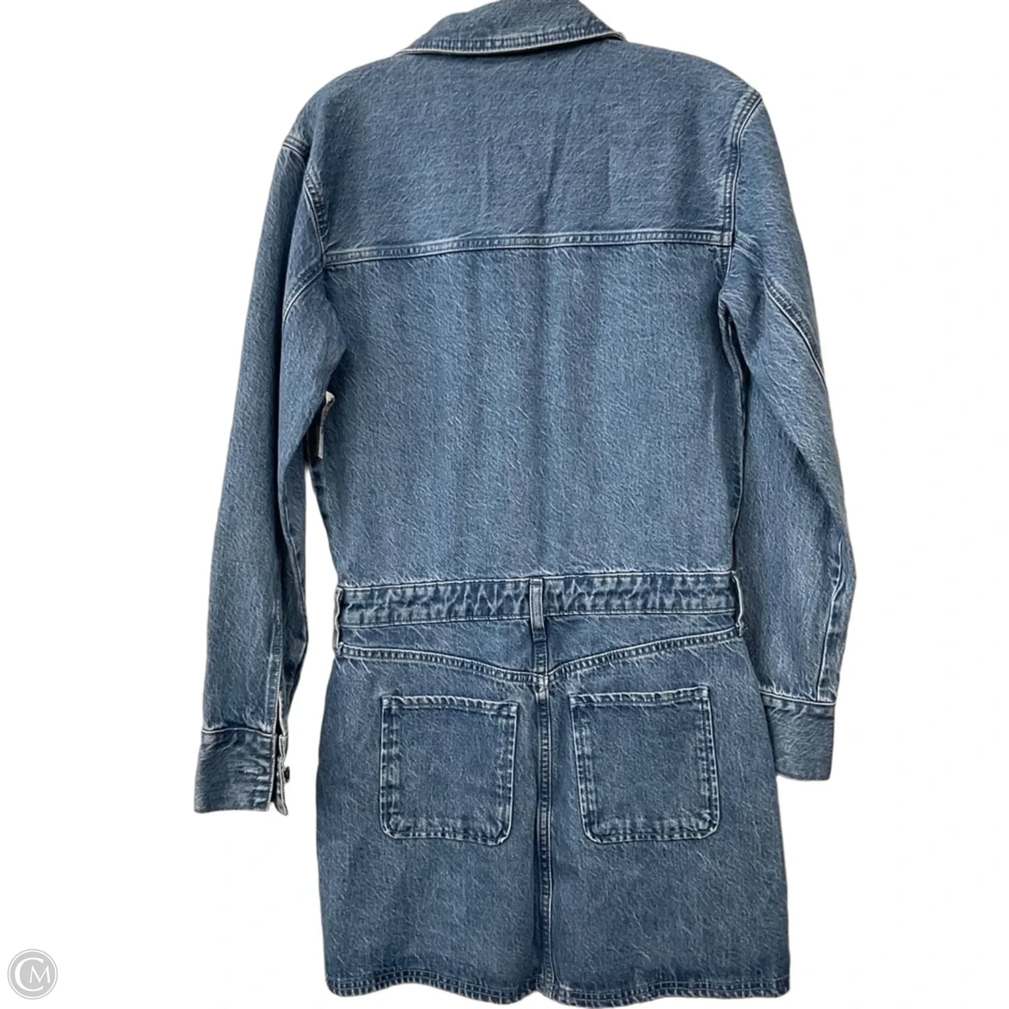Dress Casual Midi By Abercrombie And Fitch In Blue Denim, Size: Xs